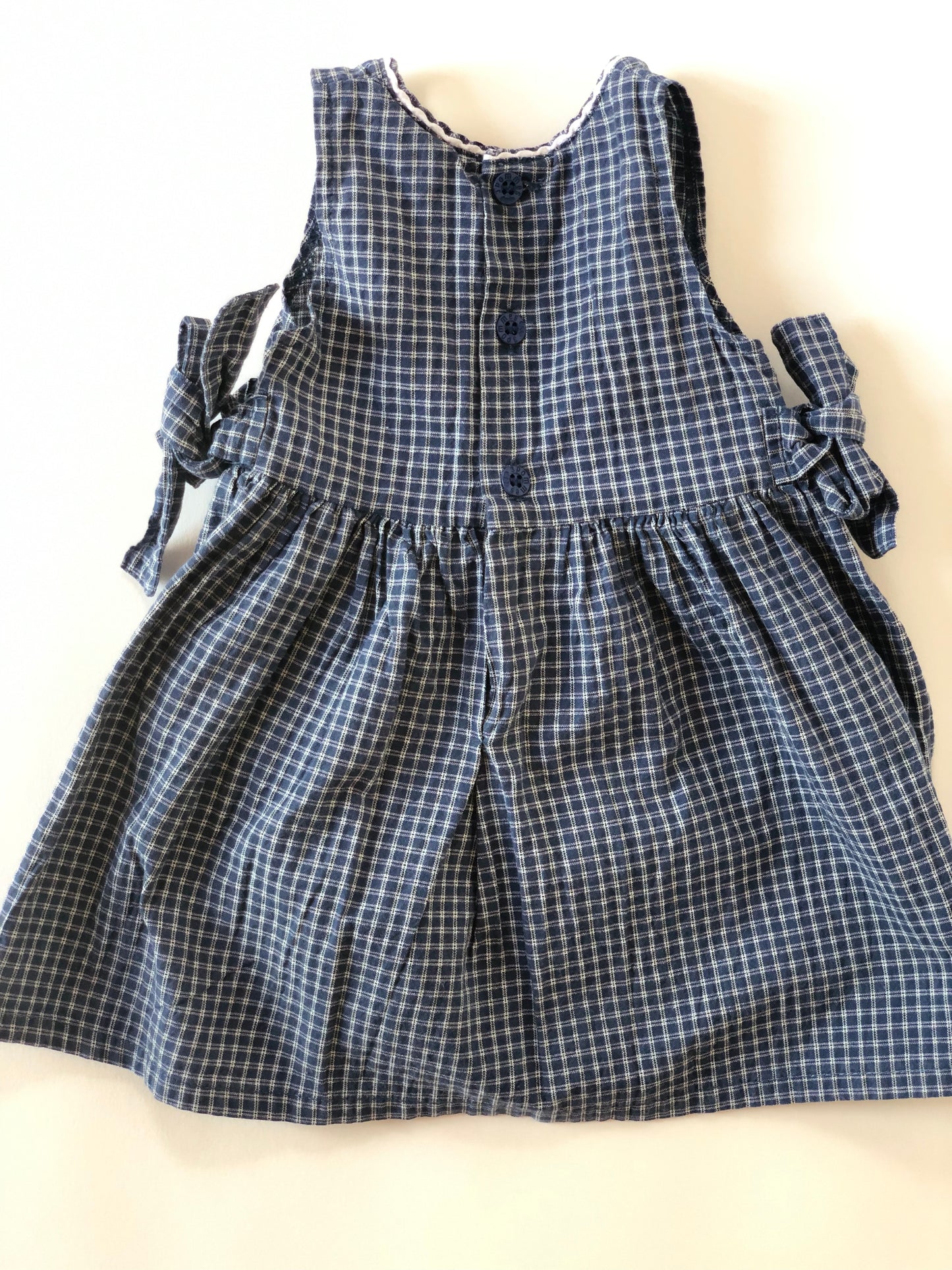 Robe sans manche à carreaux Looney Tunes vintage 6 mois