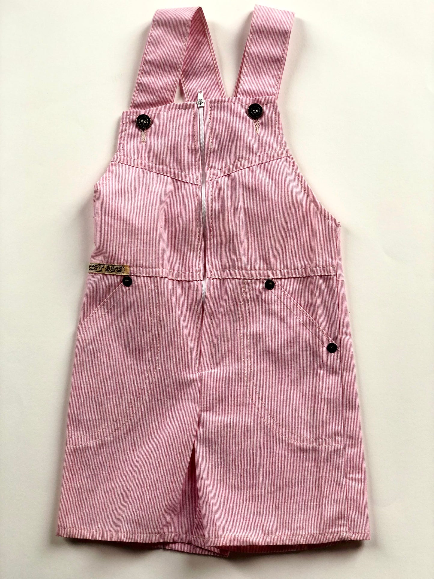 Salopette courte rayée vintage vintage 12 mois