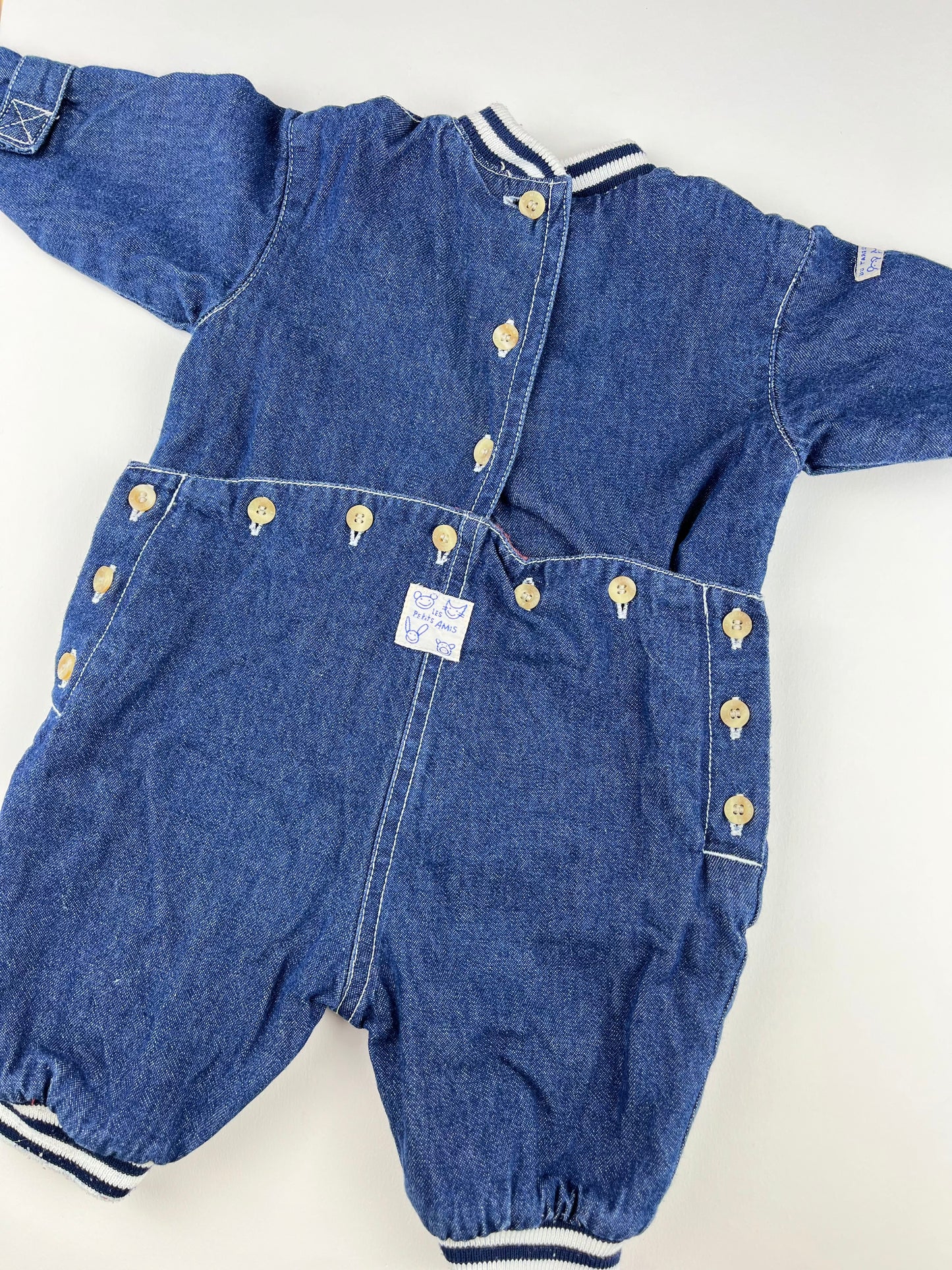 Combinaison en jeans vintage DPAM 3 mois