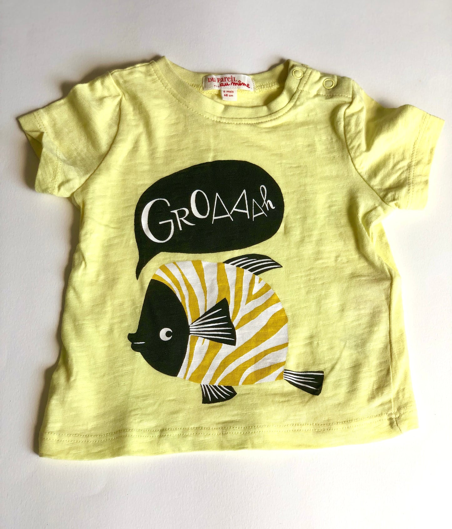 T-shirt jaune DuPareil Au Même 6 mois