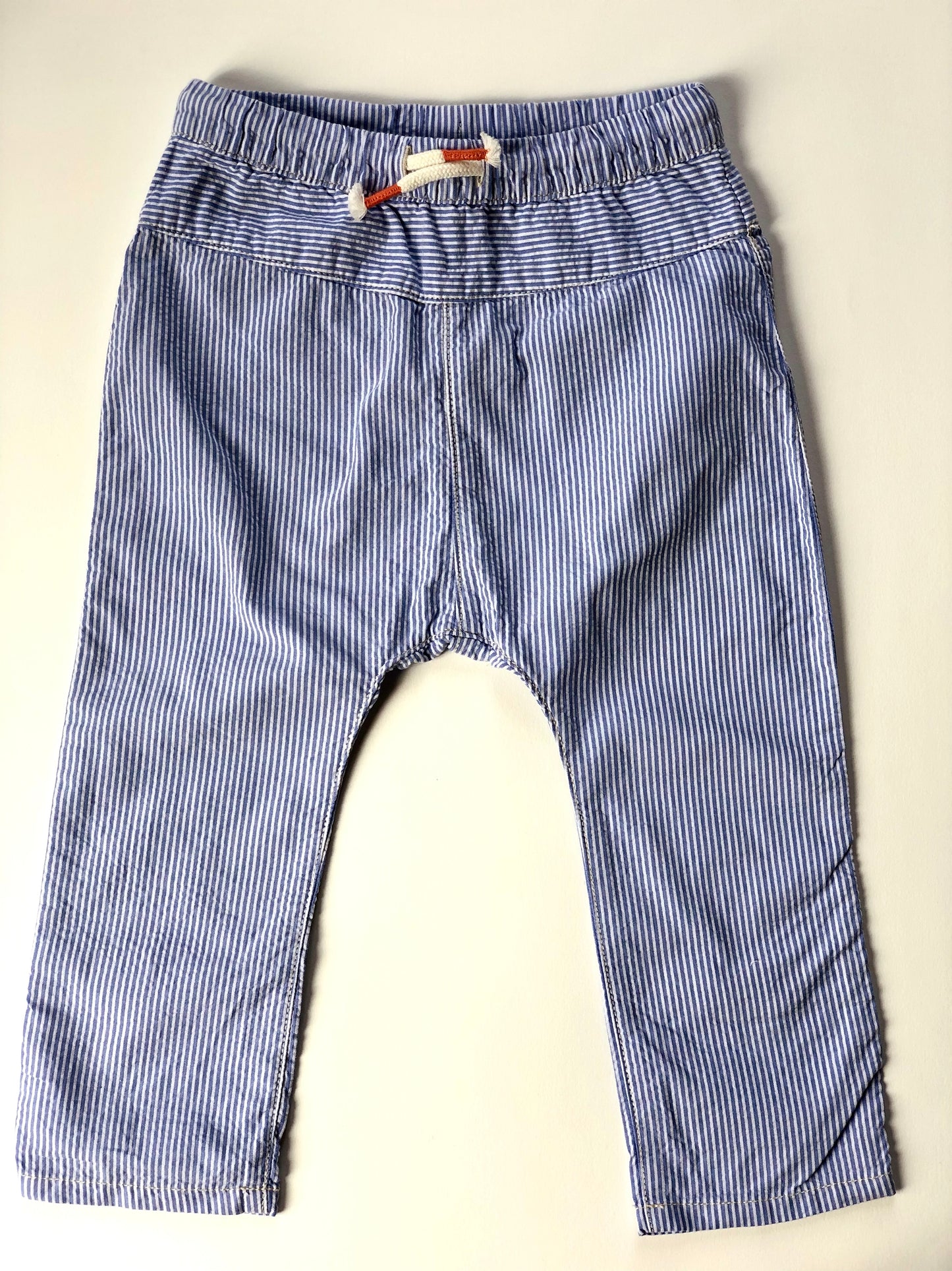 Pantalon rayé bleu et blanc H&M 18 mois