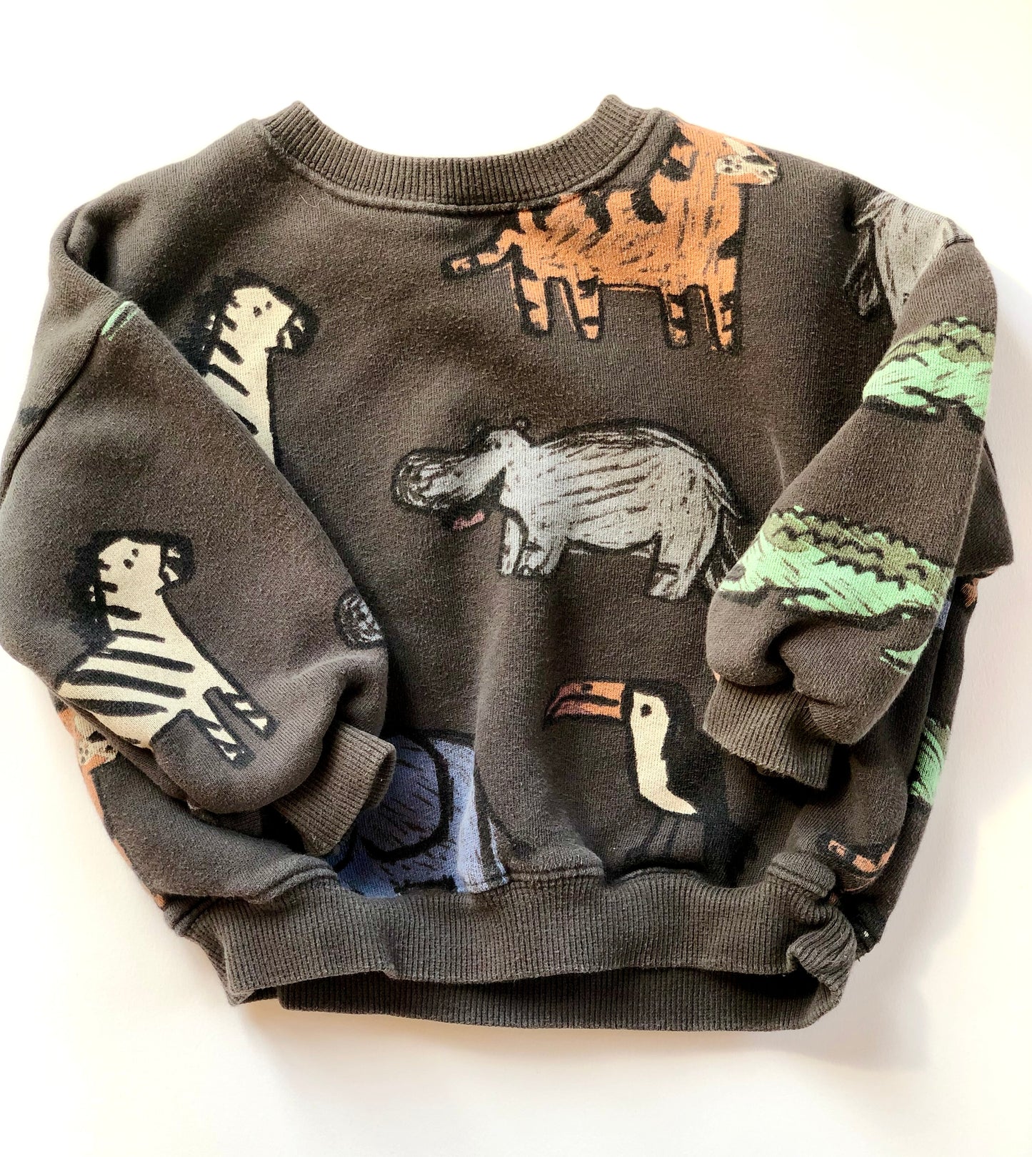 Sweat gris motifs animaux Zara 18 mois