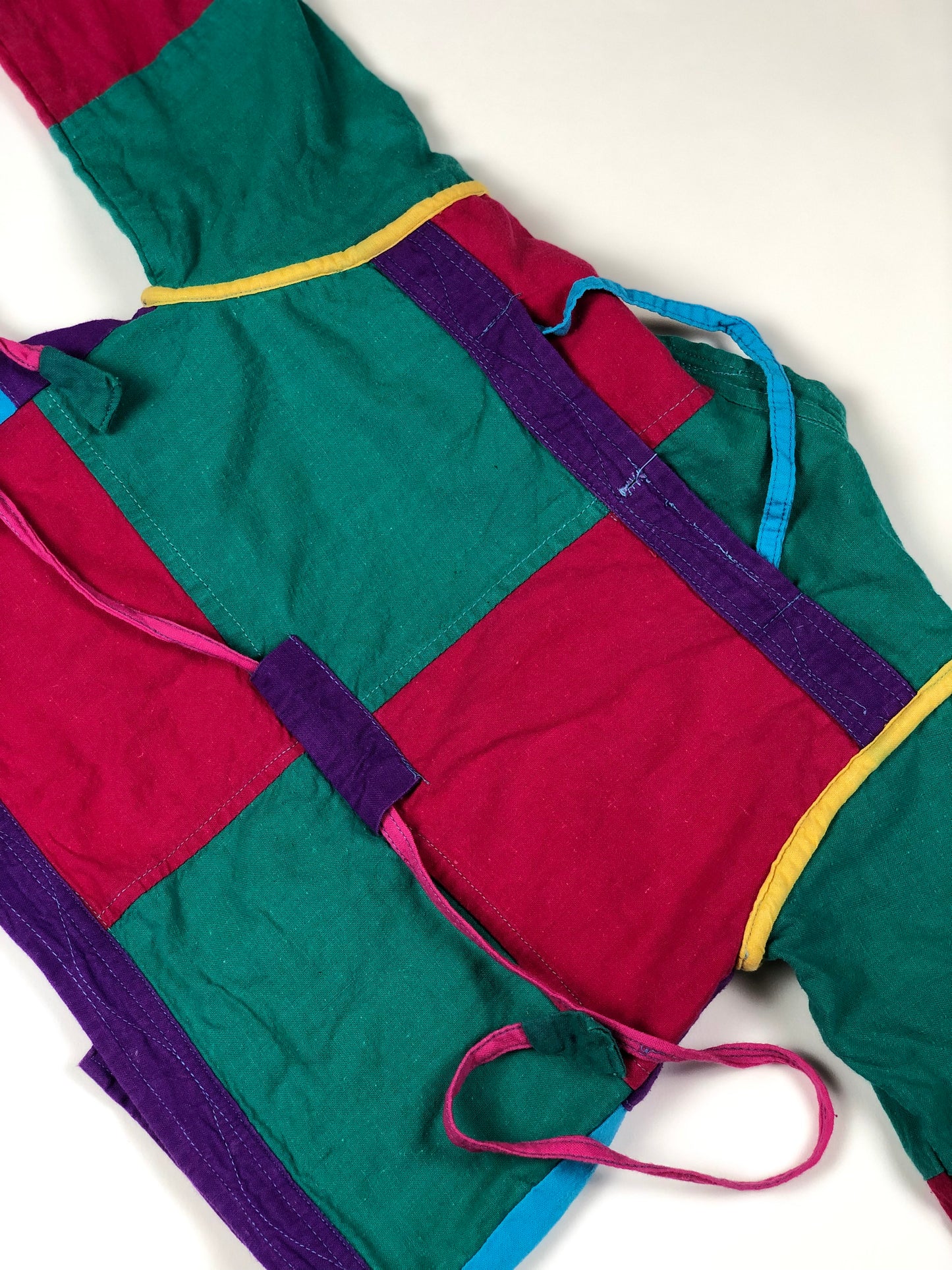 Veste patchwork multicolore réversible 2 ans