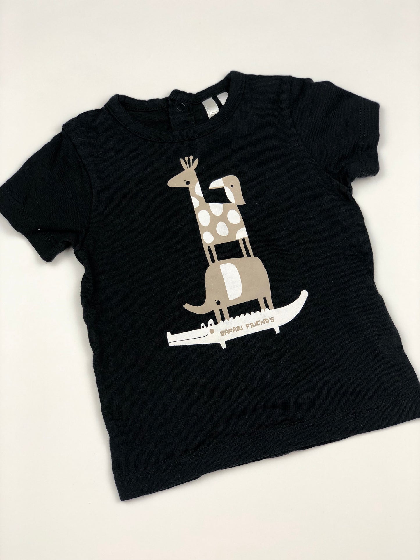 T-shirt noir Orchestra 3 mois