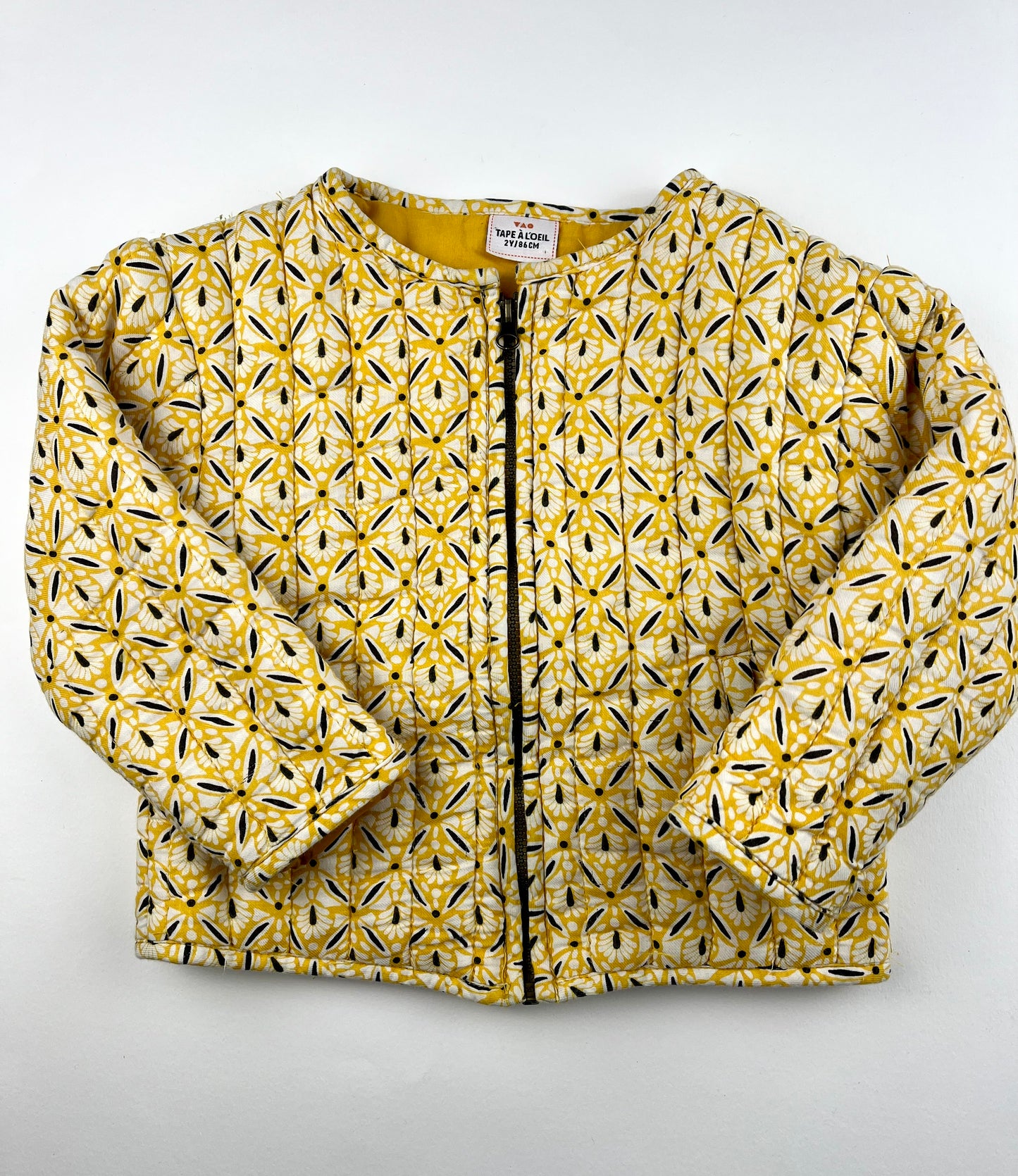 Veste matelassée jaune Tape à l’Oeil 2 ans