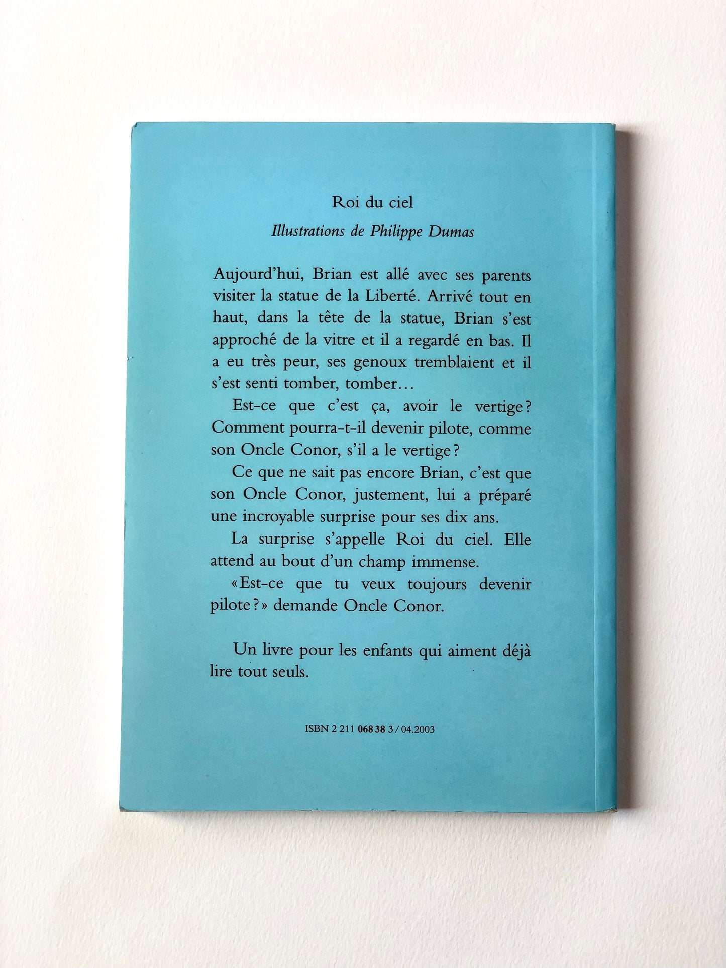 Livre « Roi du Ciel » École des Loisirs