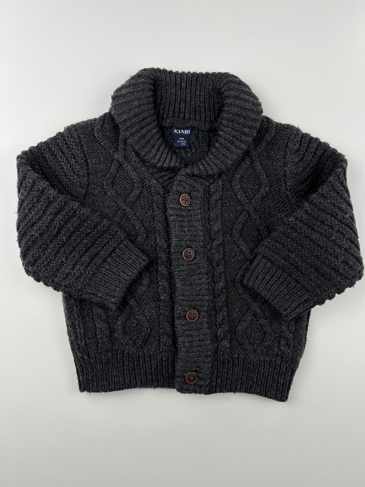 Gilet en mailles gris Kiabi 6 mois