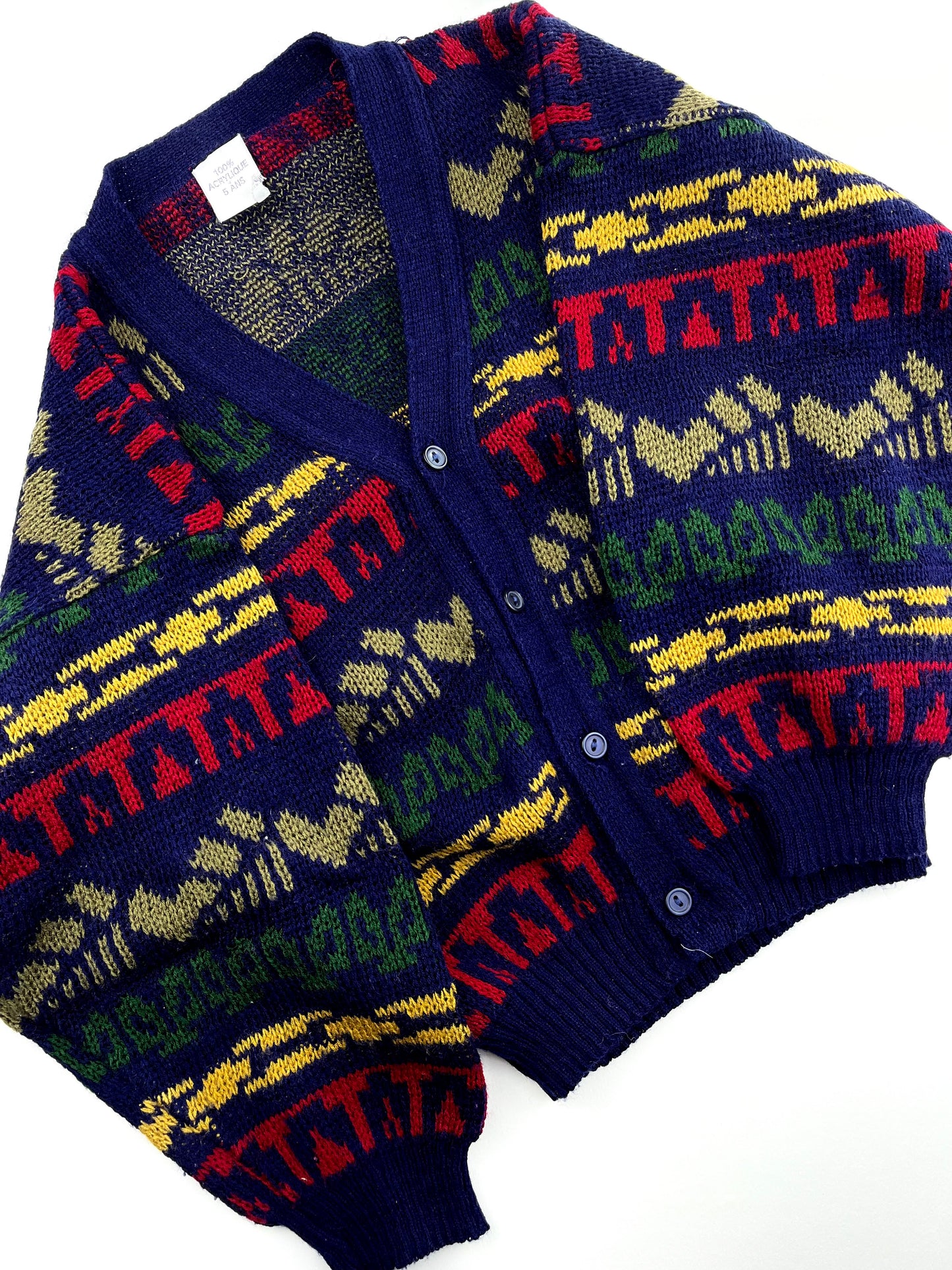 Gilet en mailles vintage 5 ans