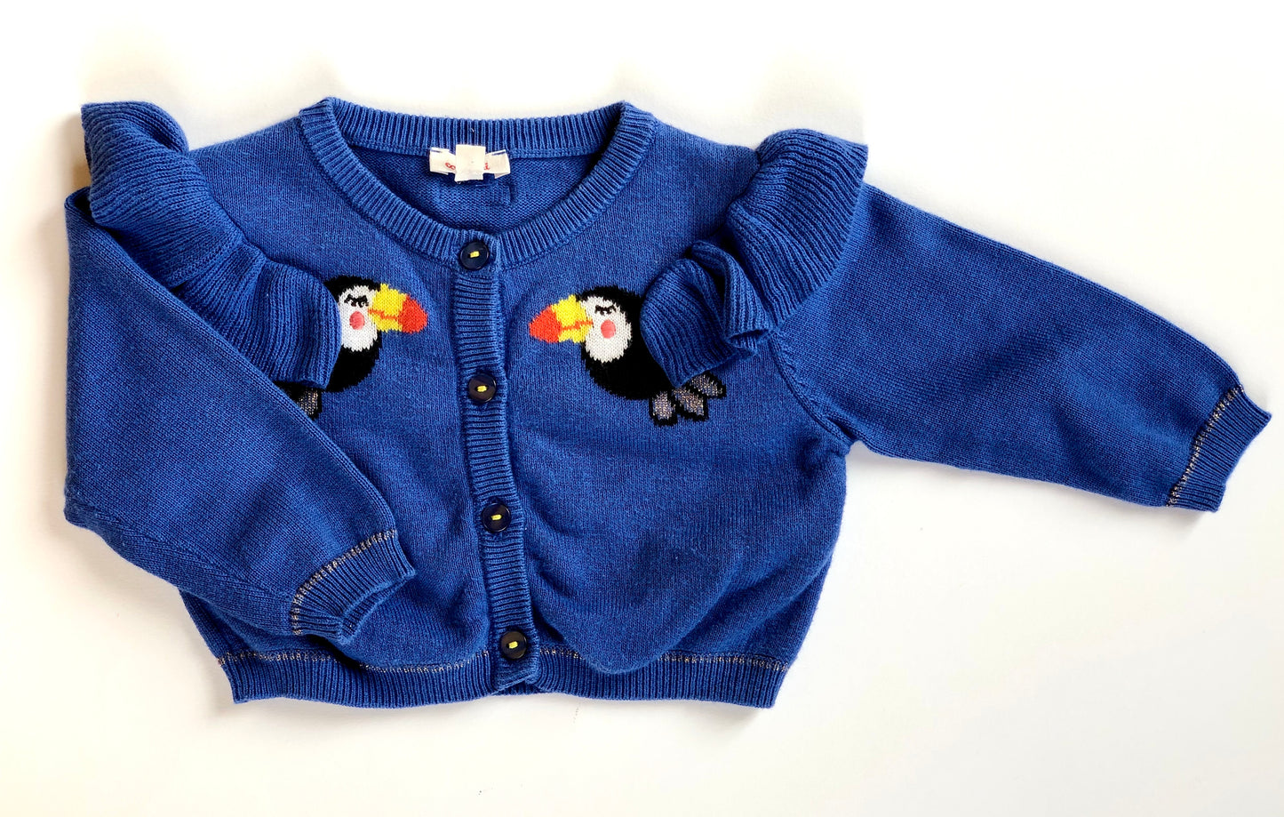 Gilet en mailles bleu Catimini 6 mois