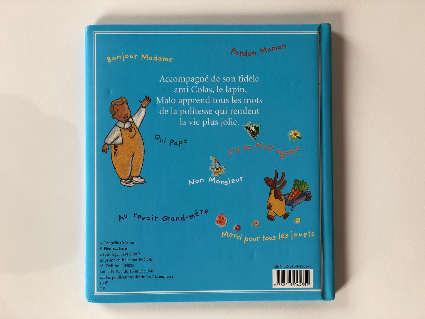 Livre « Malo apprend la politesse »