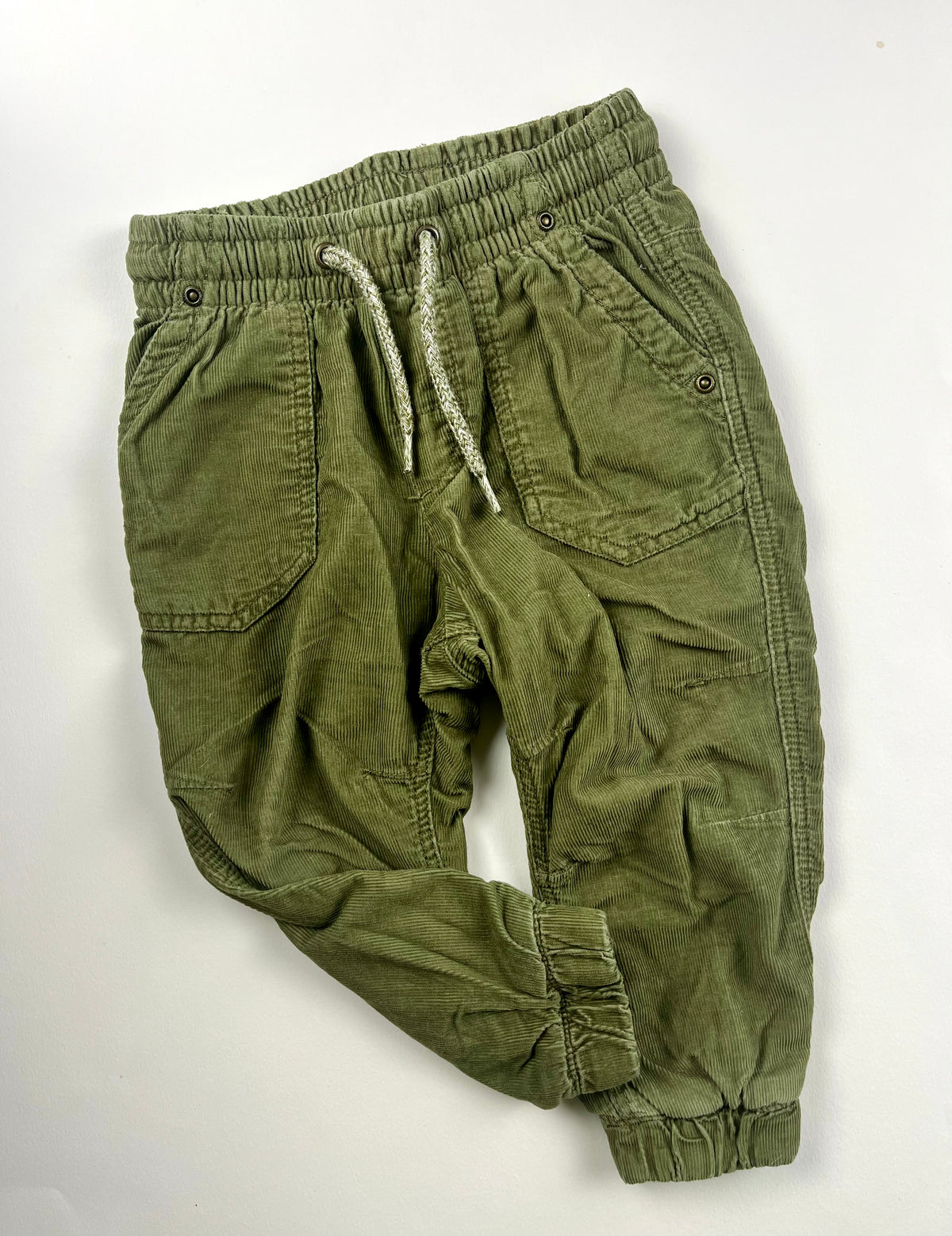 Pantalon en velours kaki H&M 12 mois