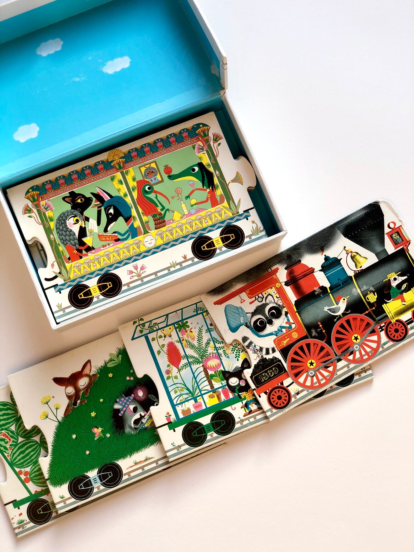 Puzzle train « Tous à bord! » Marc Boutavant