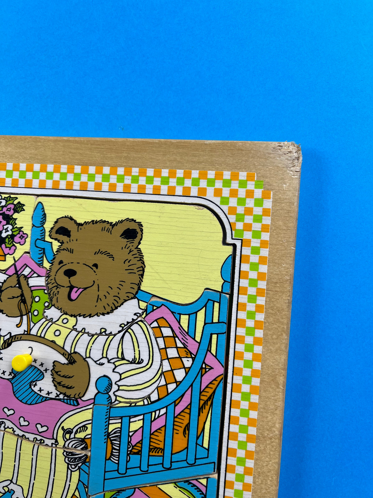 Puzzle en bois vintage Fisher-Price