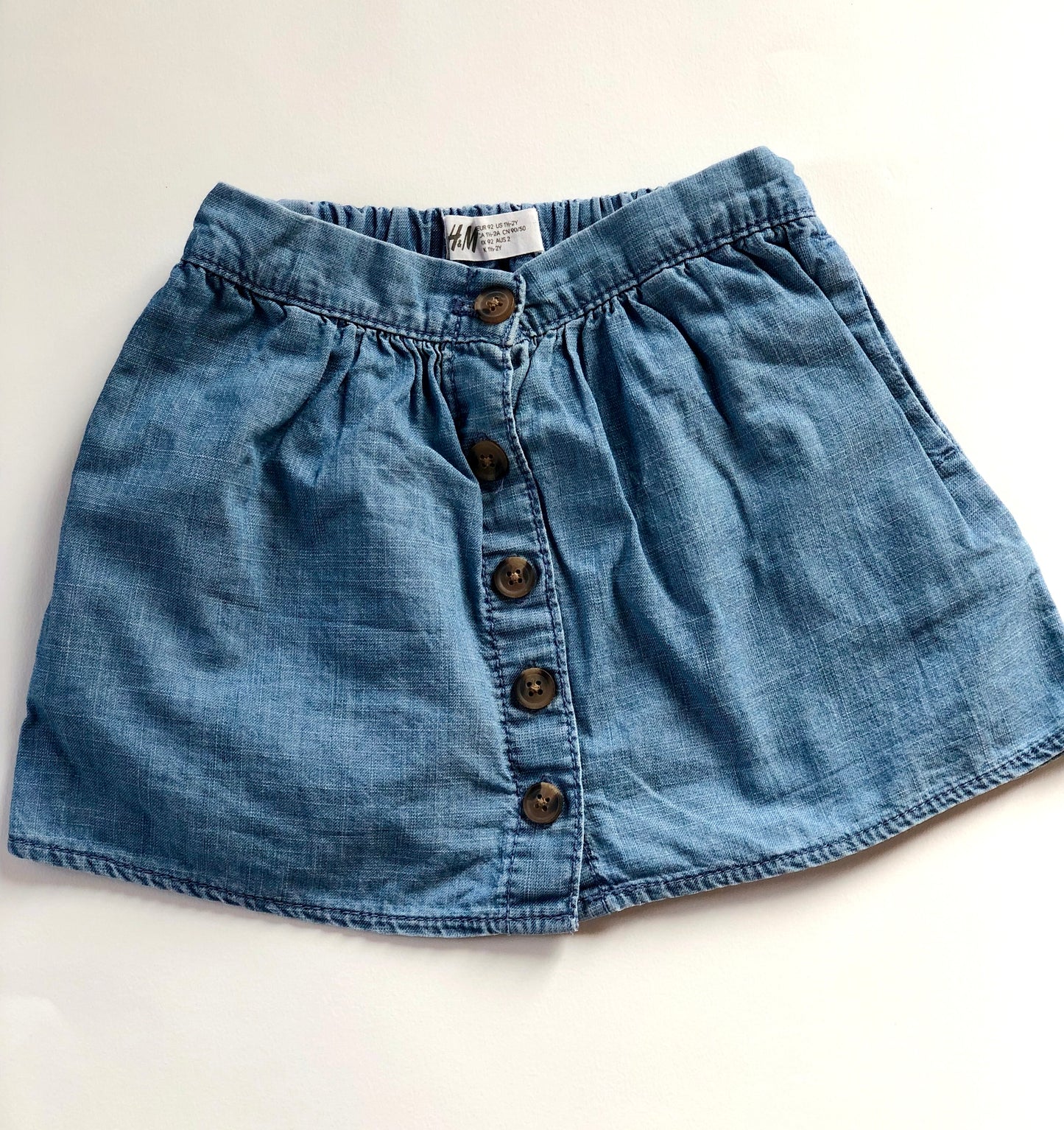 Jupe en denim bleue H&M 2 ans