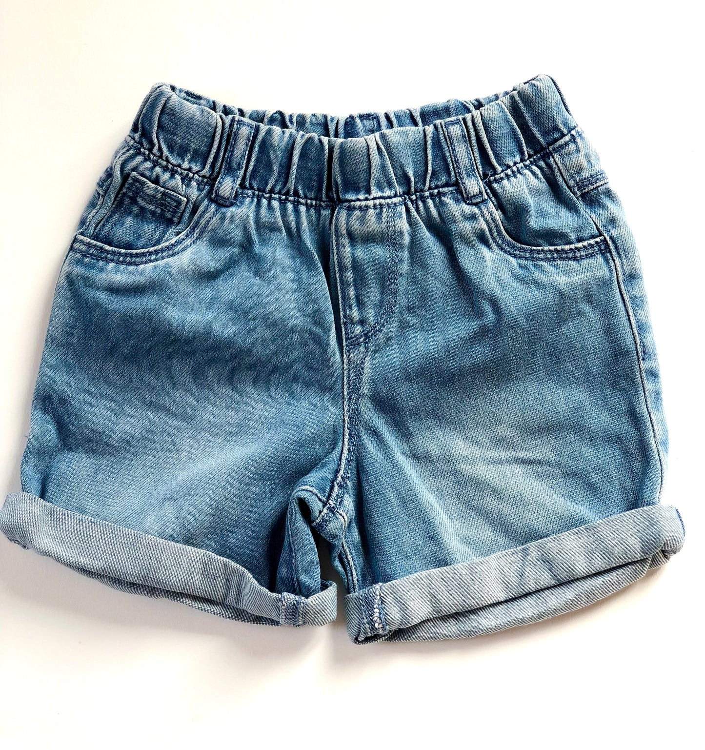 Bermuda en denim bleu Tape à l’Oeil 2 ans