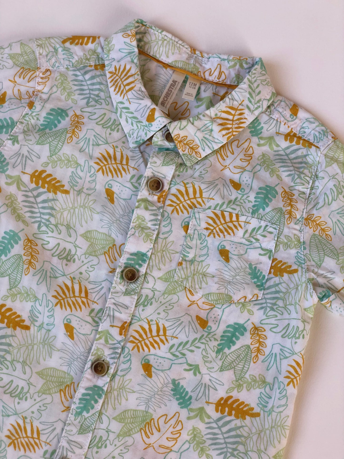 Chemise manches courtes Orchestra 12 mois