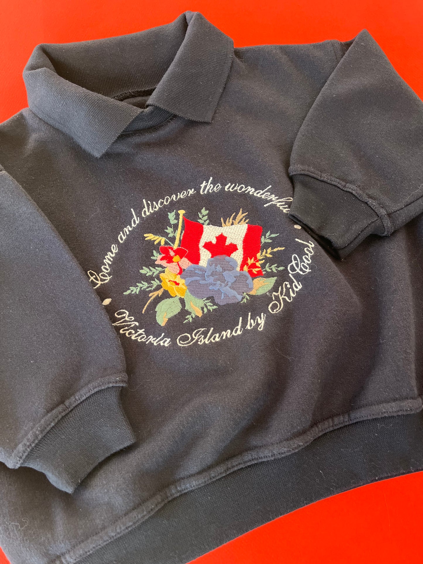 Sweat-shirt vintage bleu Kid Cool 3 ans