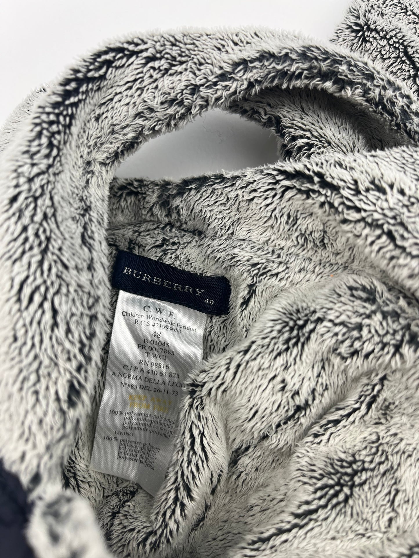 Chapka bleu marine Burberry
