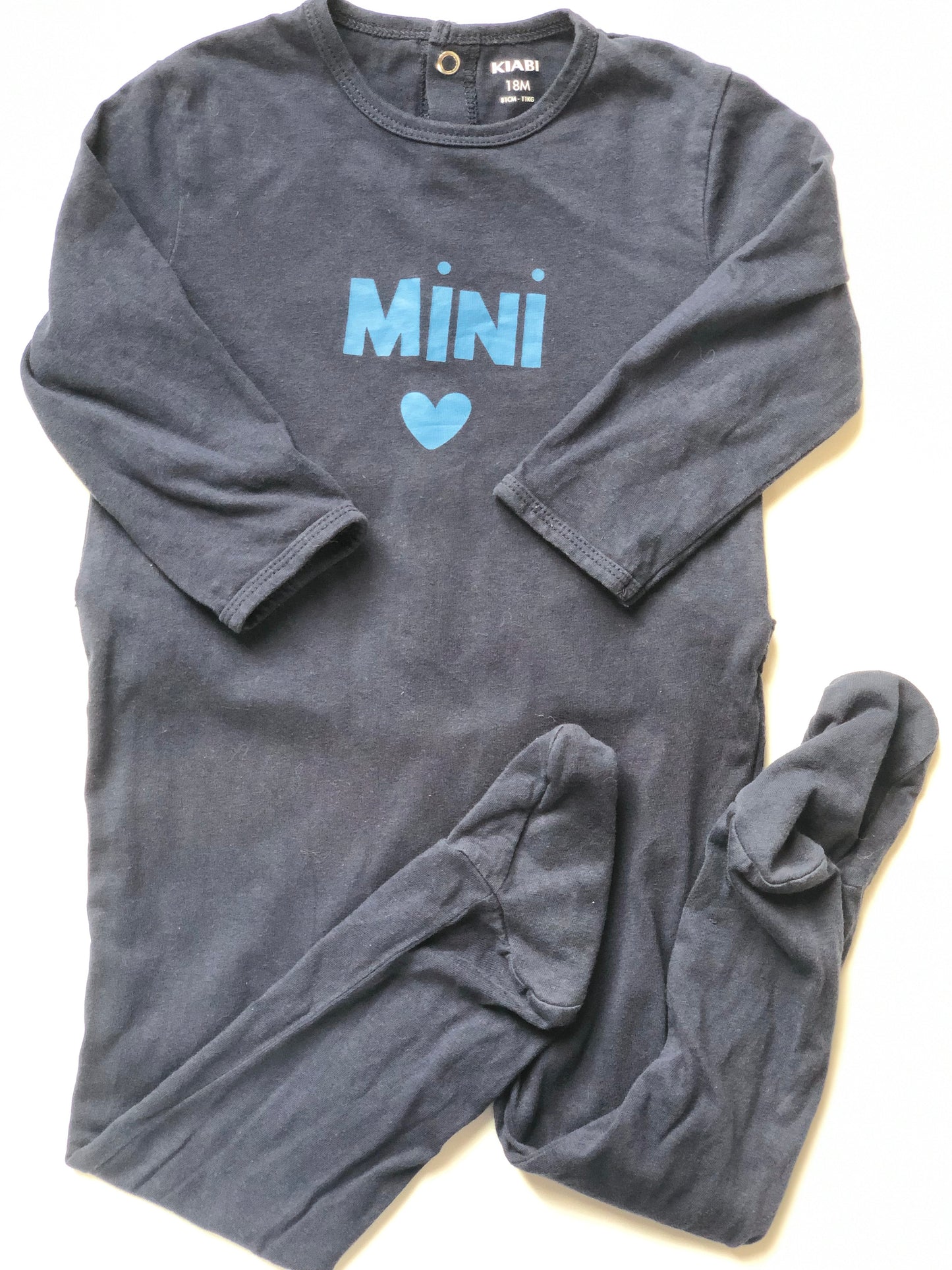 Pyjama « dors bien » bleu marine Kiabi 18 mois