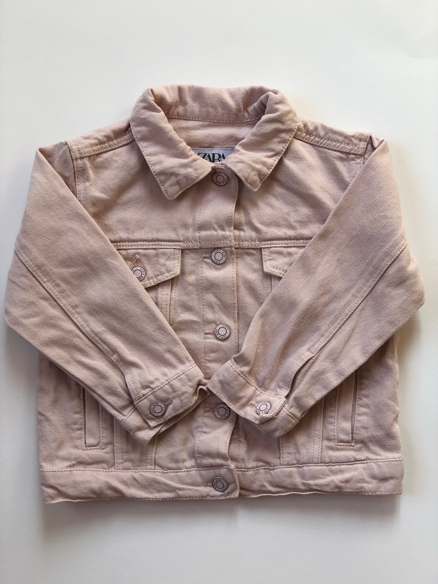 Veste en jeans rose clair Zara 18-24 mois