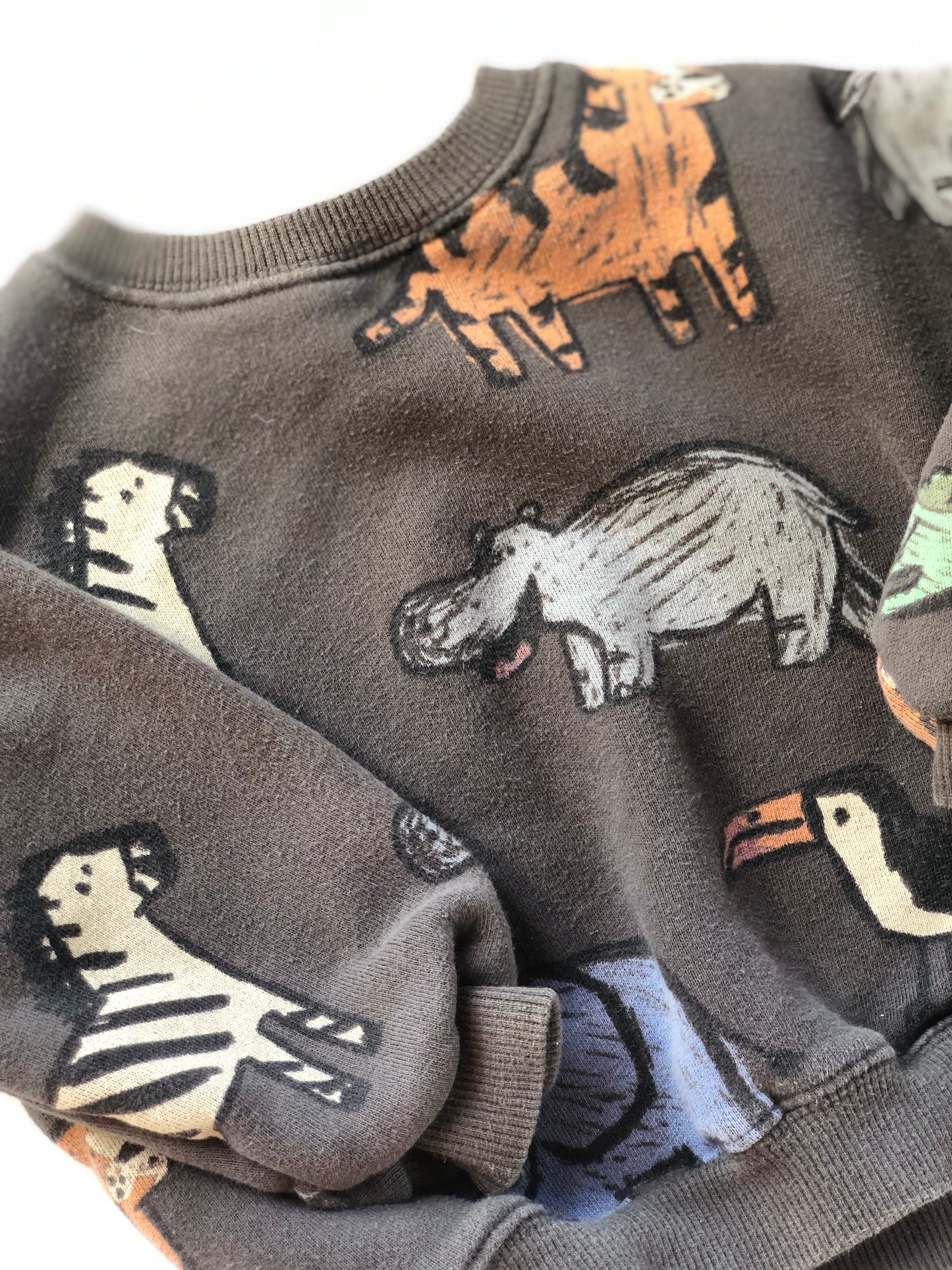 Sweat gris motifs animaux Zara 18 mois