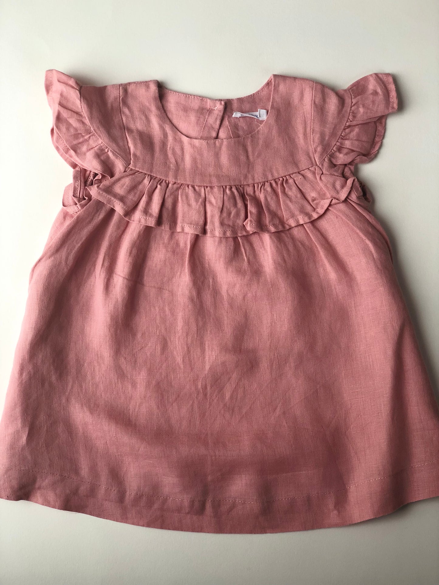 Robe à volants vieux rose Bout’chou 12 mois