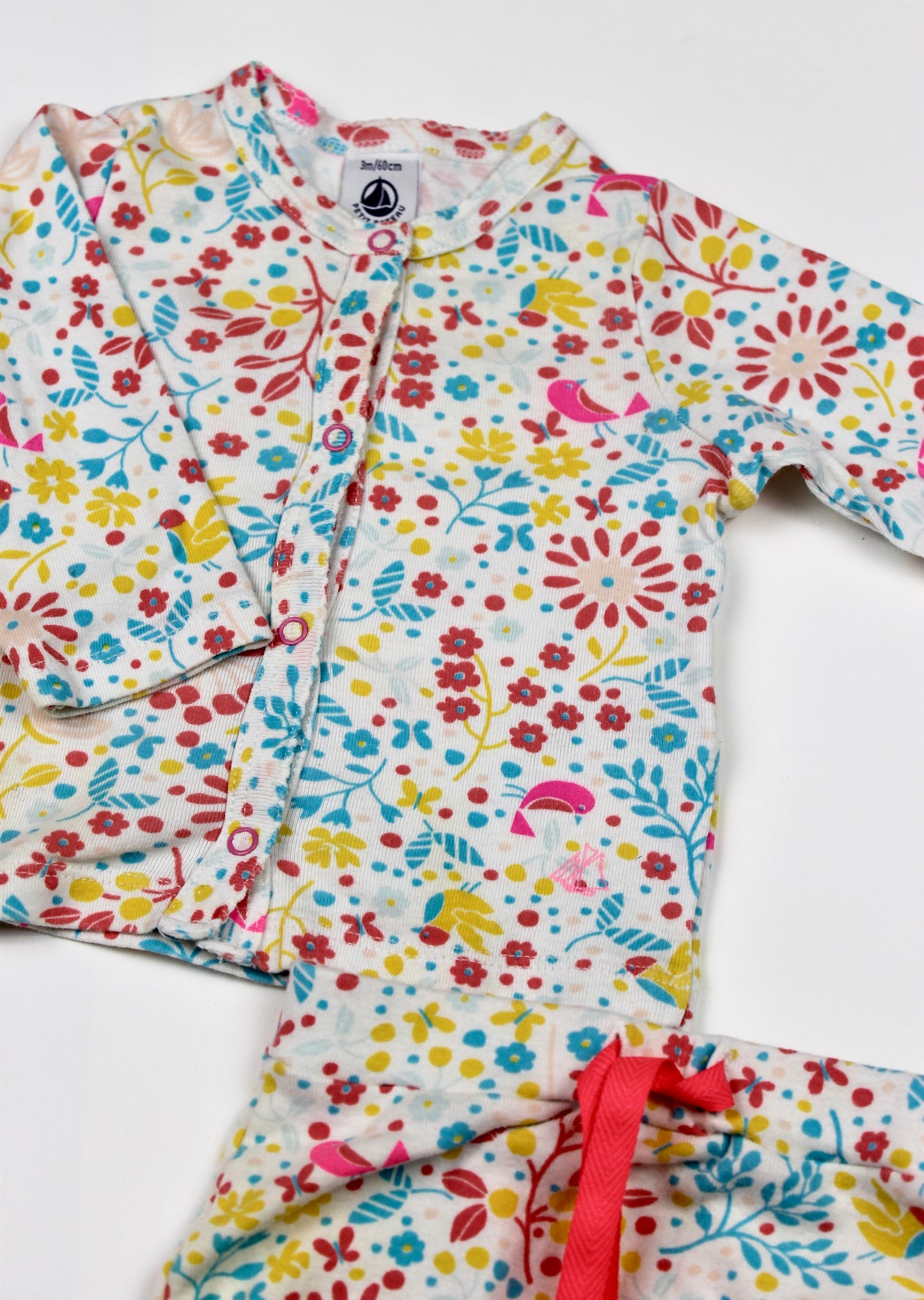 Ensemble pyjama à fleurs Petit Bateau 3 mois