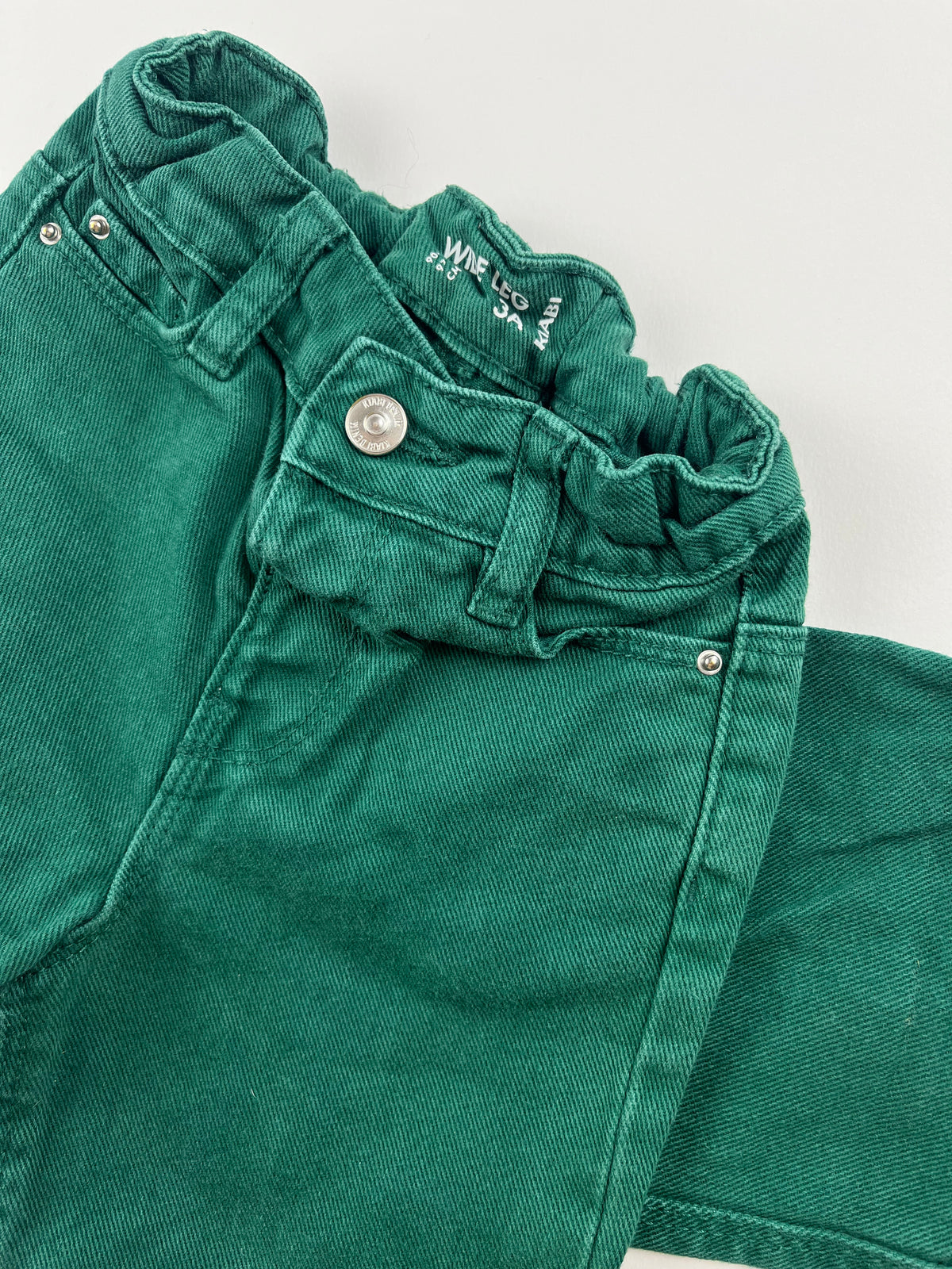 Pantalon jeans Wild vert Kiabi 3 ans