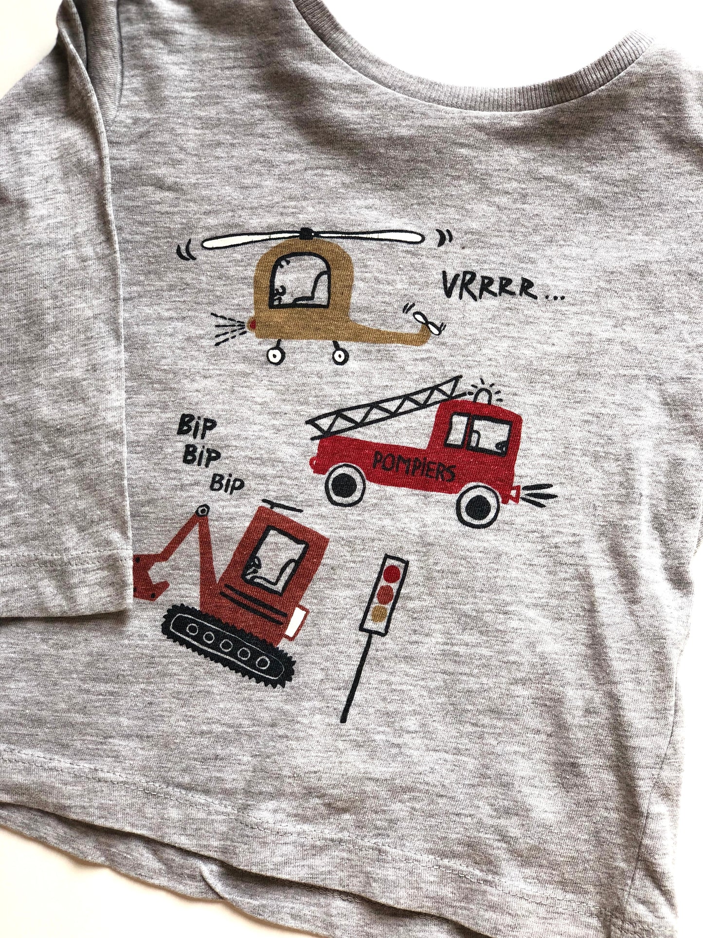 T-shirt manches longues gris Bout’chou 12 mois