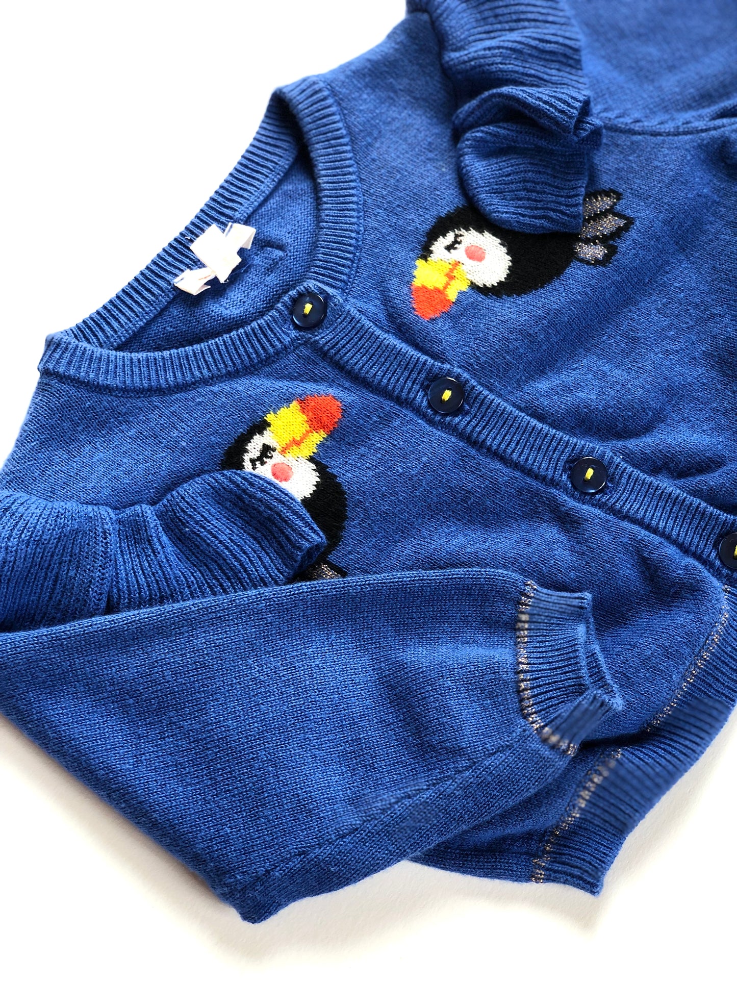 Gilet en mailles bleu Catimini 6 mois