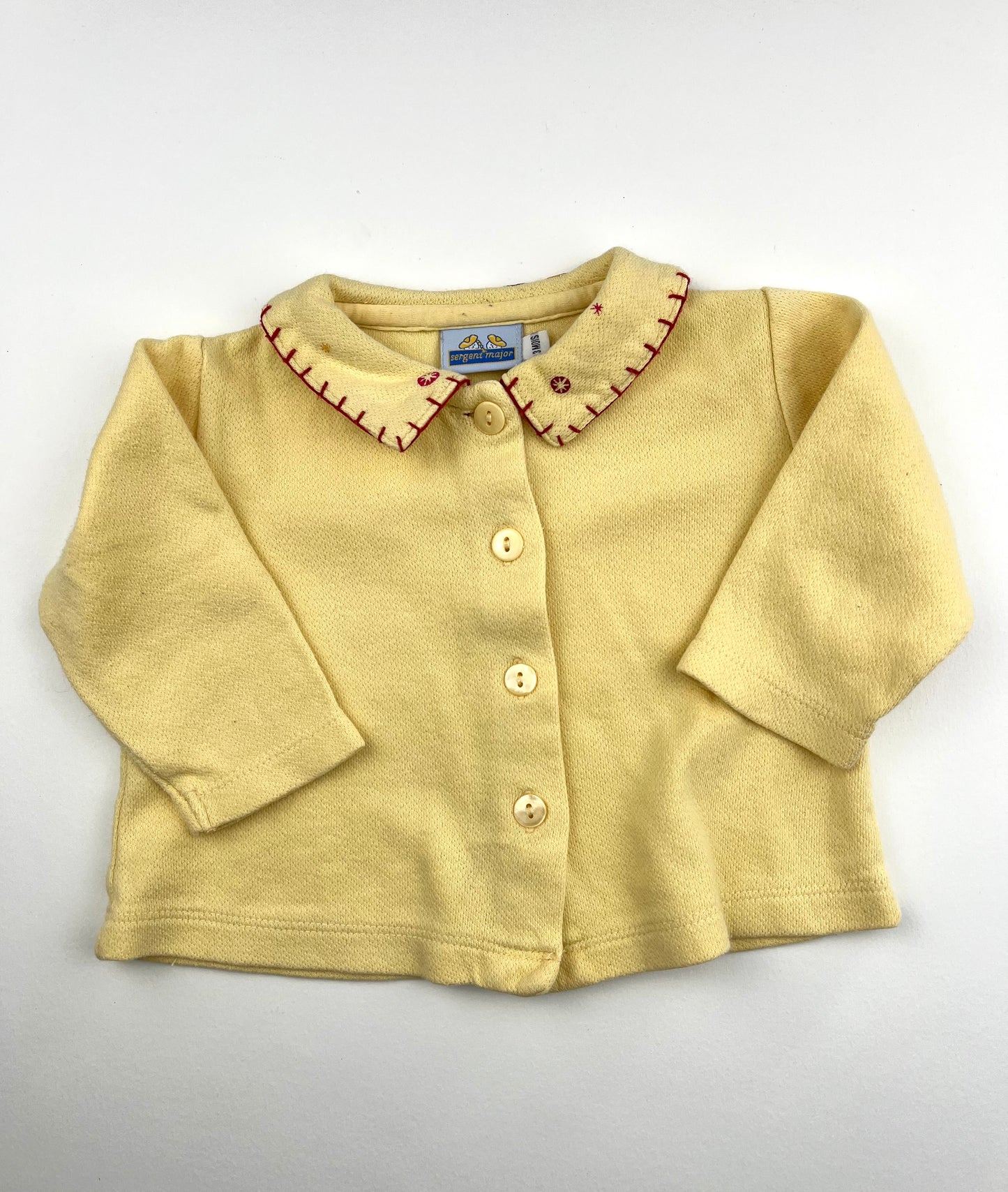Blouse jaune vintage Sergent Major 3 mois