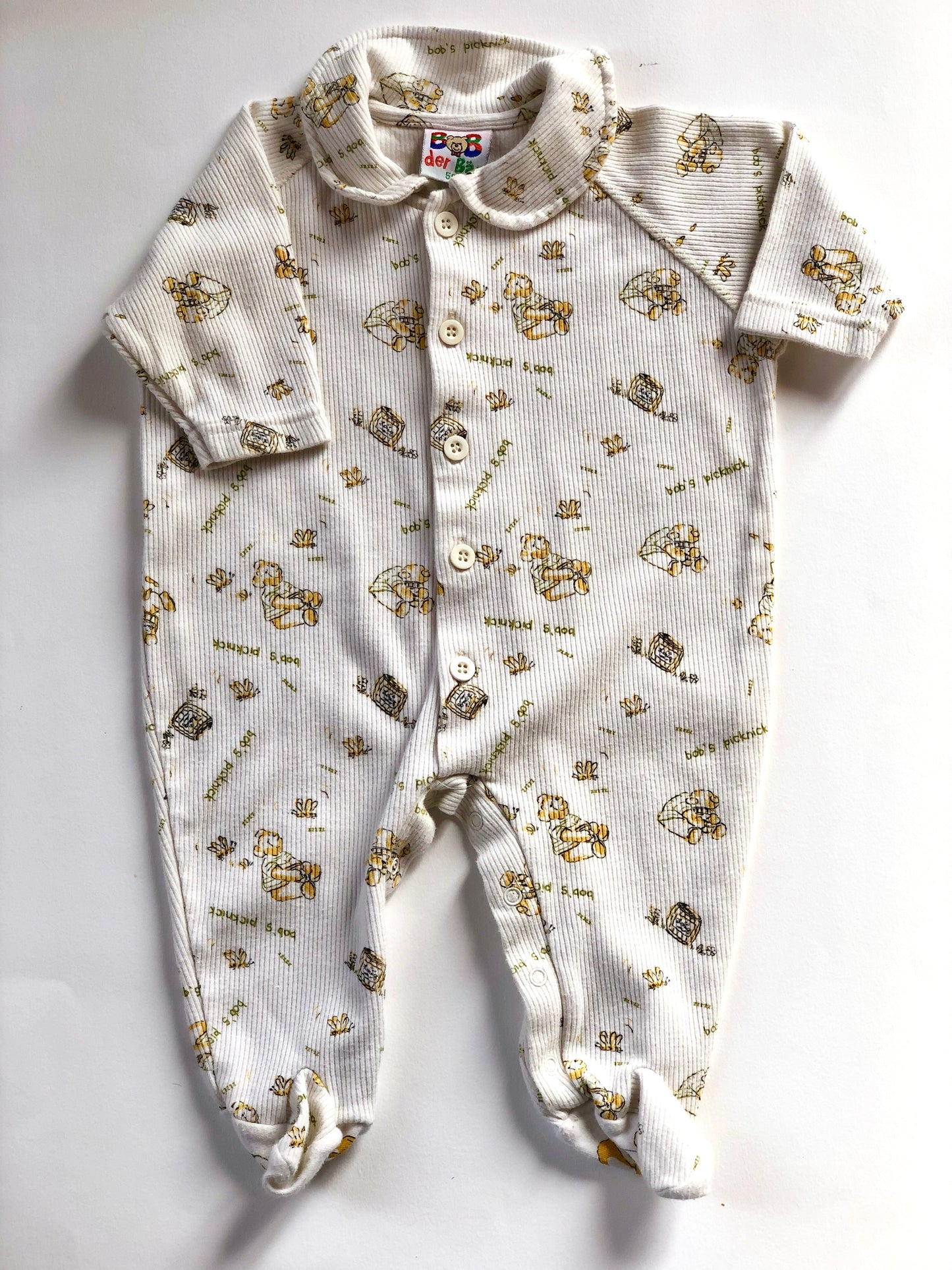 Pyjama blanc vintage 3 mois
