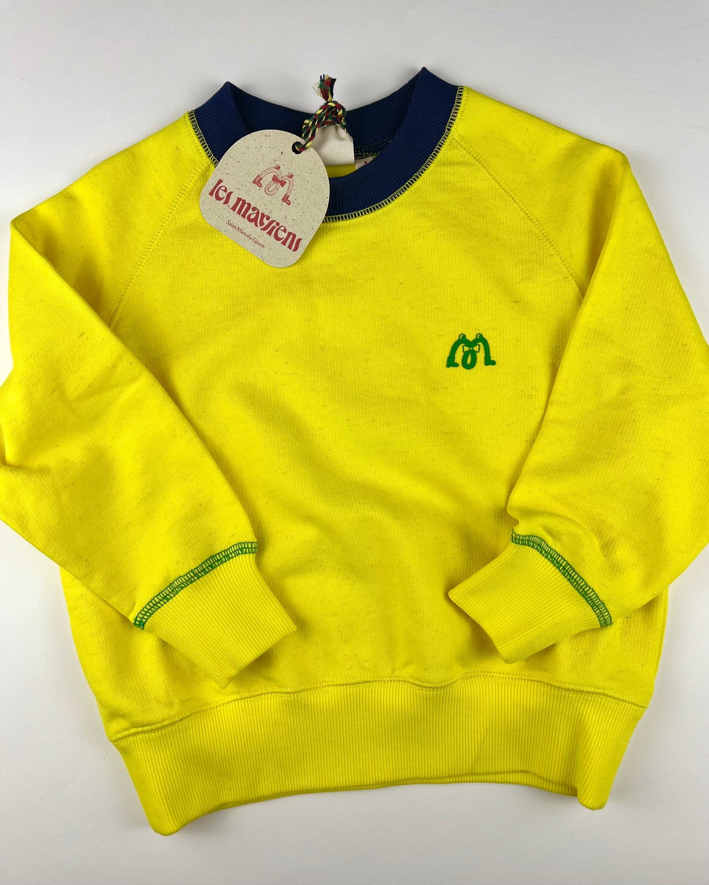 Sweat jaune Les Marsiens 2 ans (taille grand)