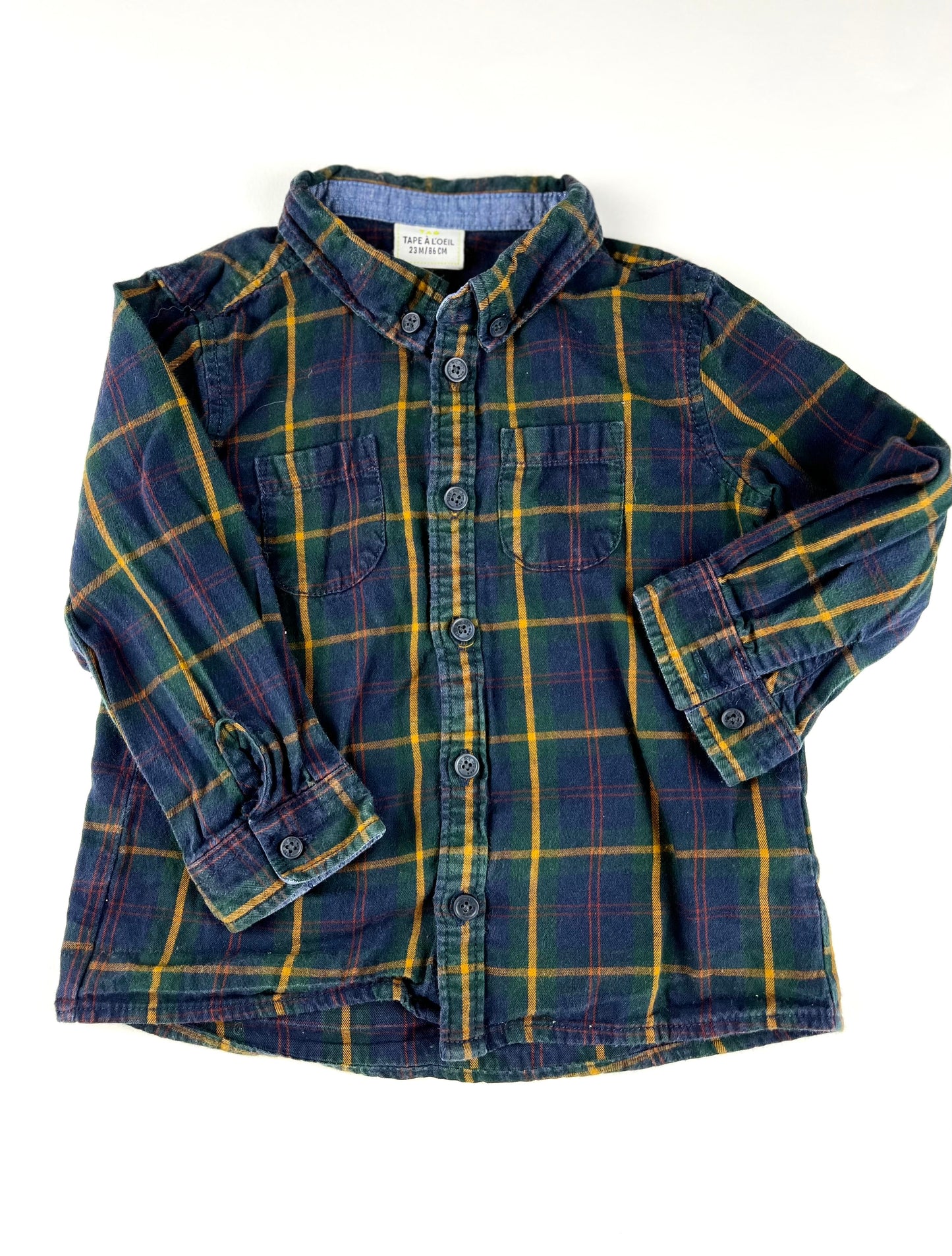 Chemise à carreaux Tape à l’Oeil 2 ans