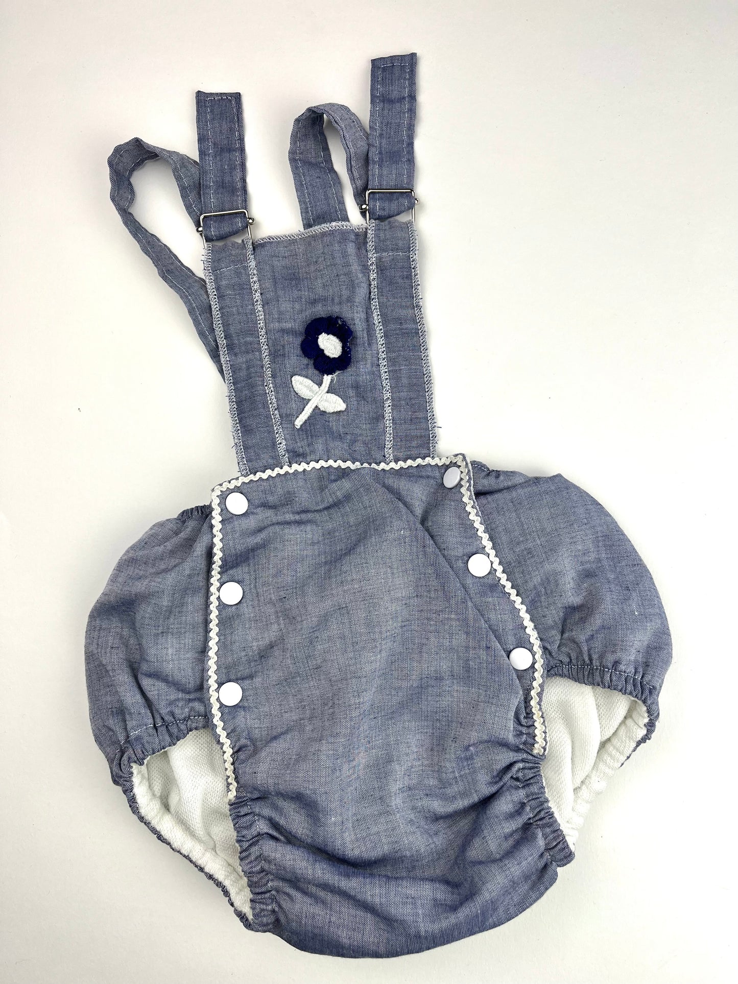 Barboteuse bleue vintage 6 mois