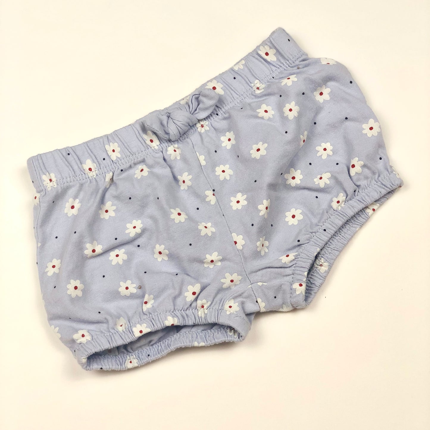 Short bleu à fleurs Kiabi 6 mois