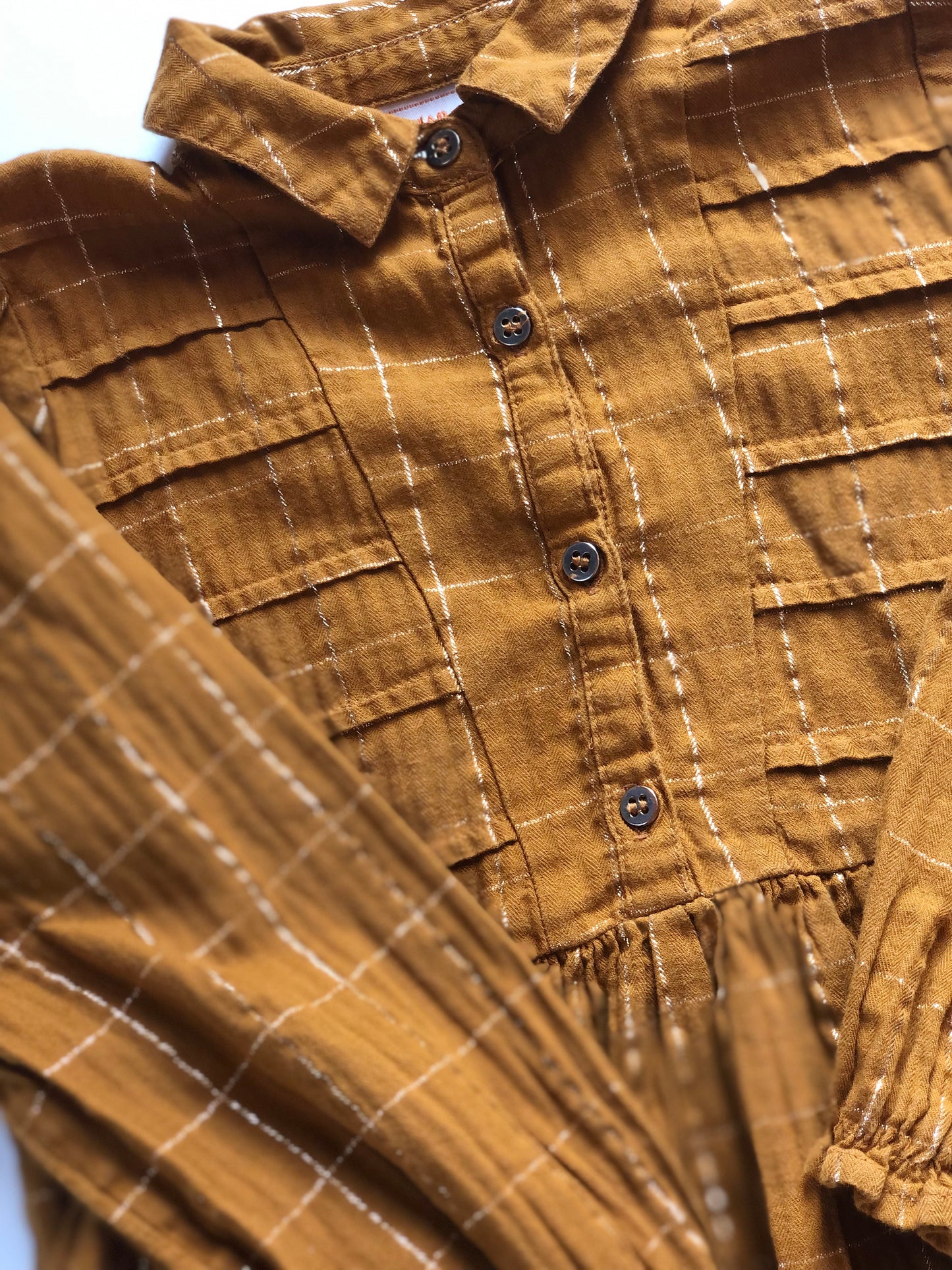 Robe fine camel et doré Tape à l’Oeil 5 ans