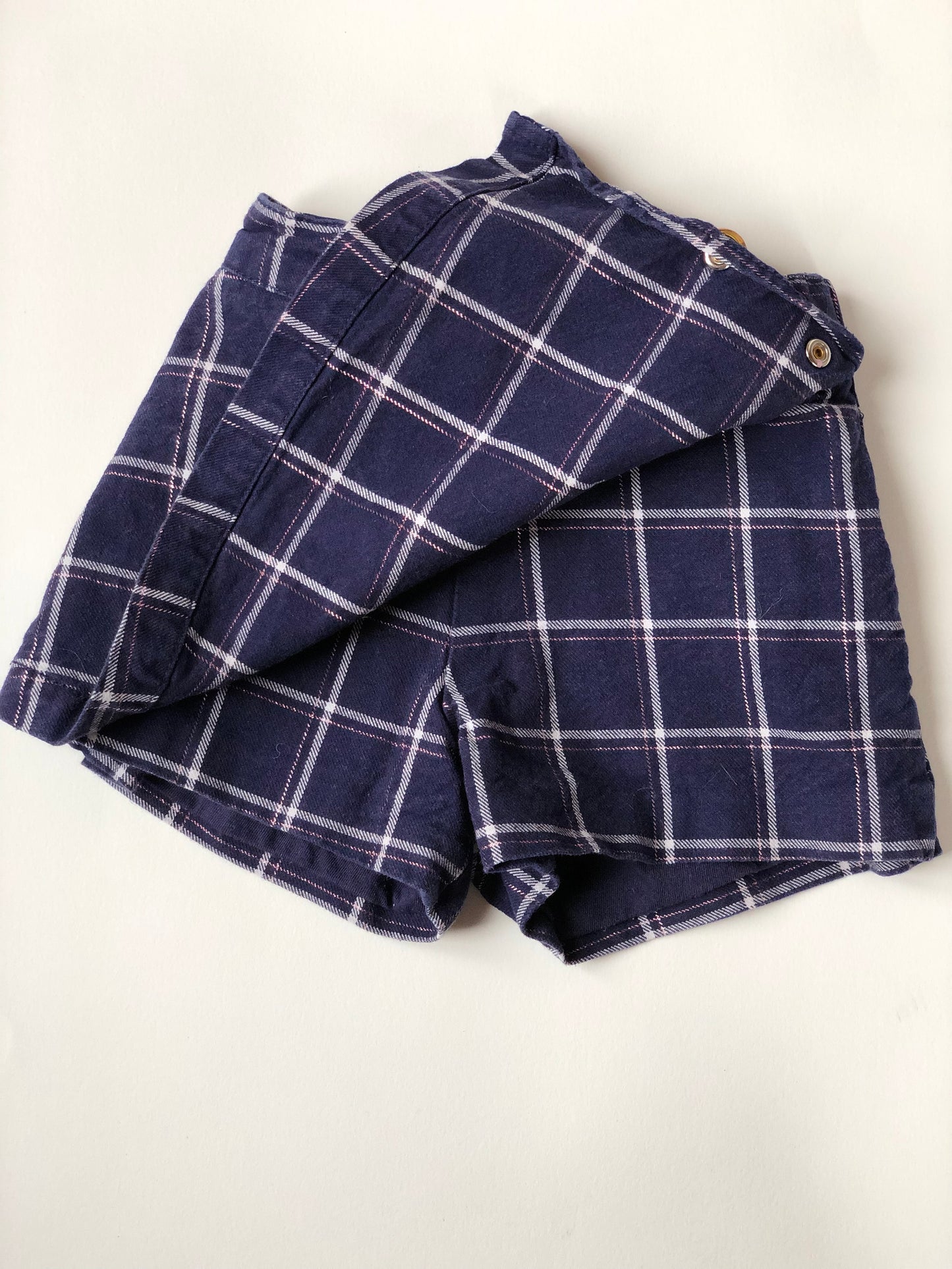 Jupe short à carreaux bleu blanc rose Sergent Major 2 ans