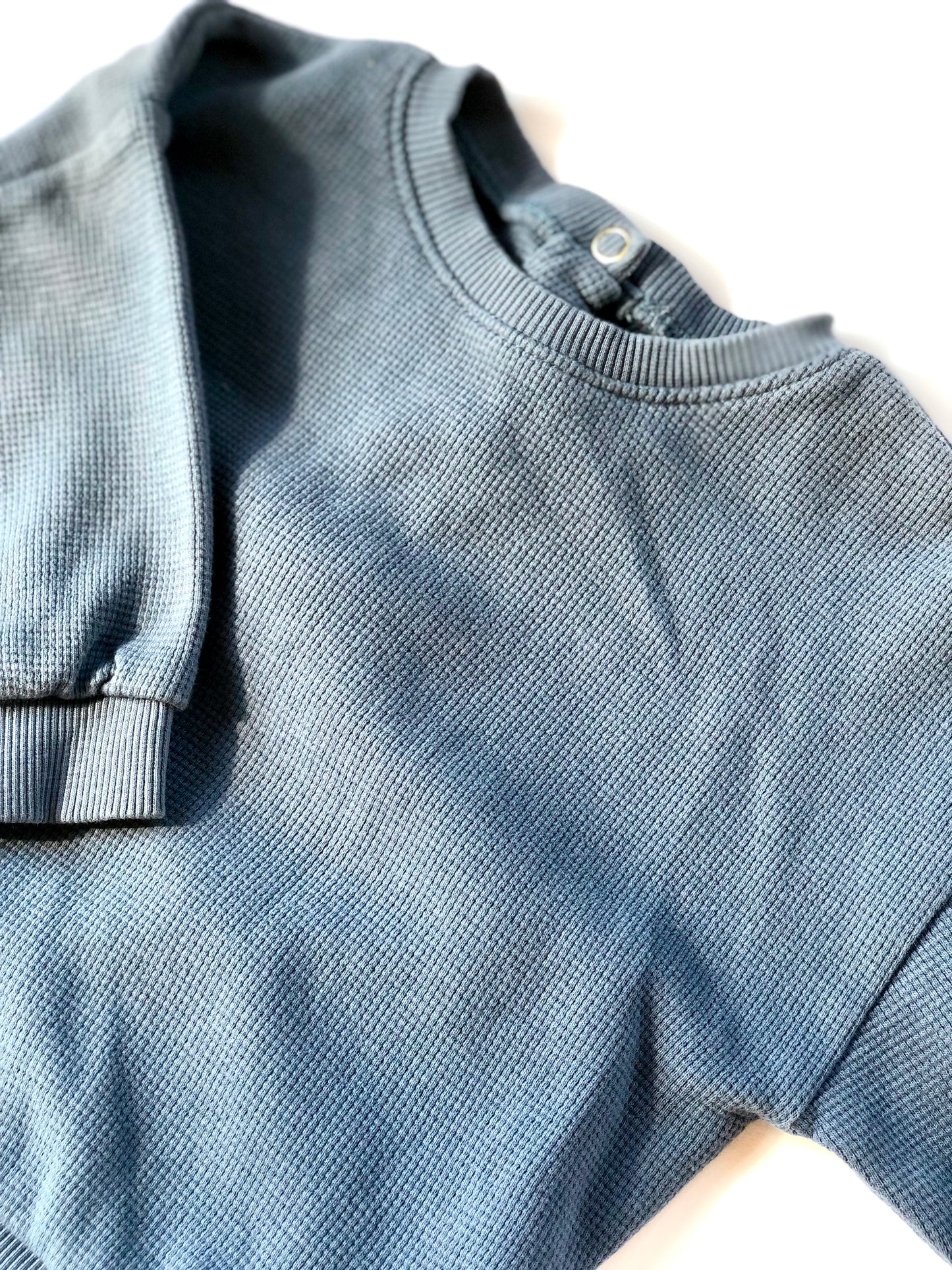 Sweat texturé bleu Kiabi 18 mois
