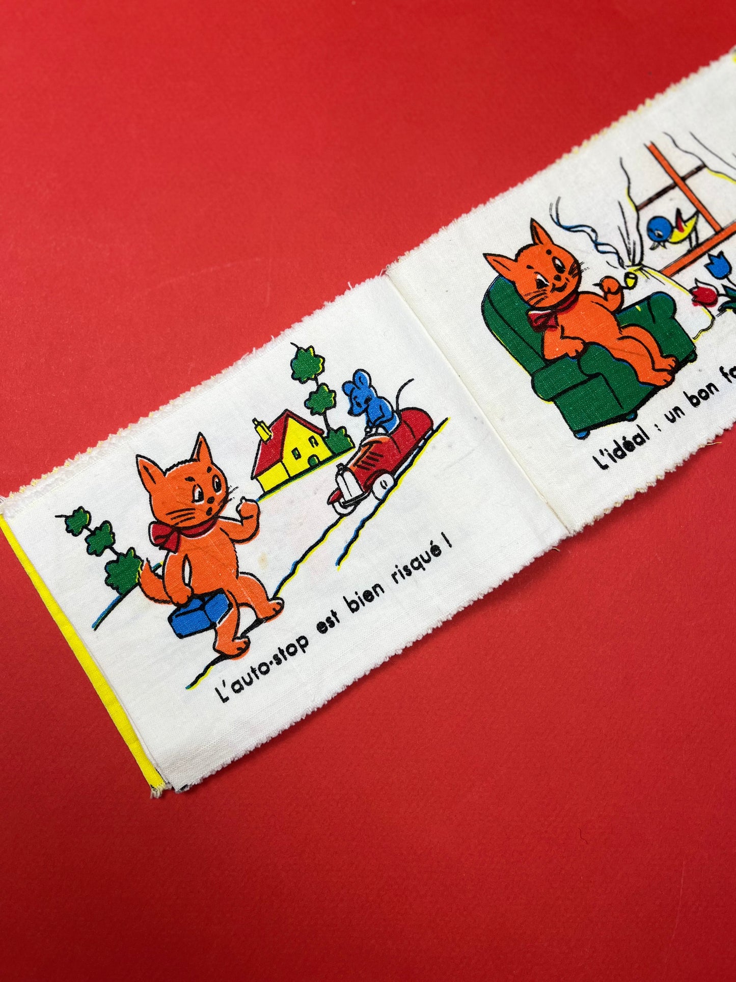 Livre « Mimi » en tissu vintage