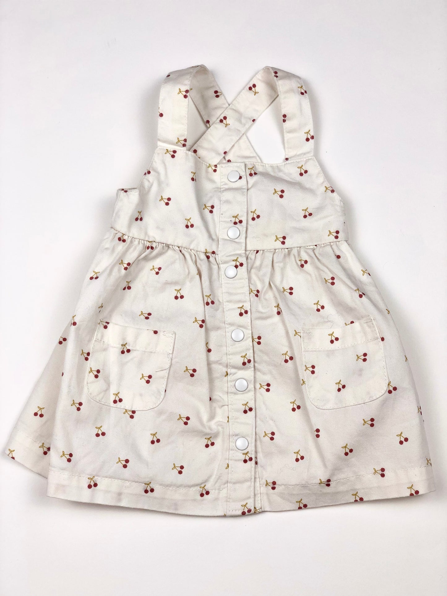 Robe à bretelles motif cerise Kiabi 1 mois