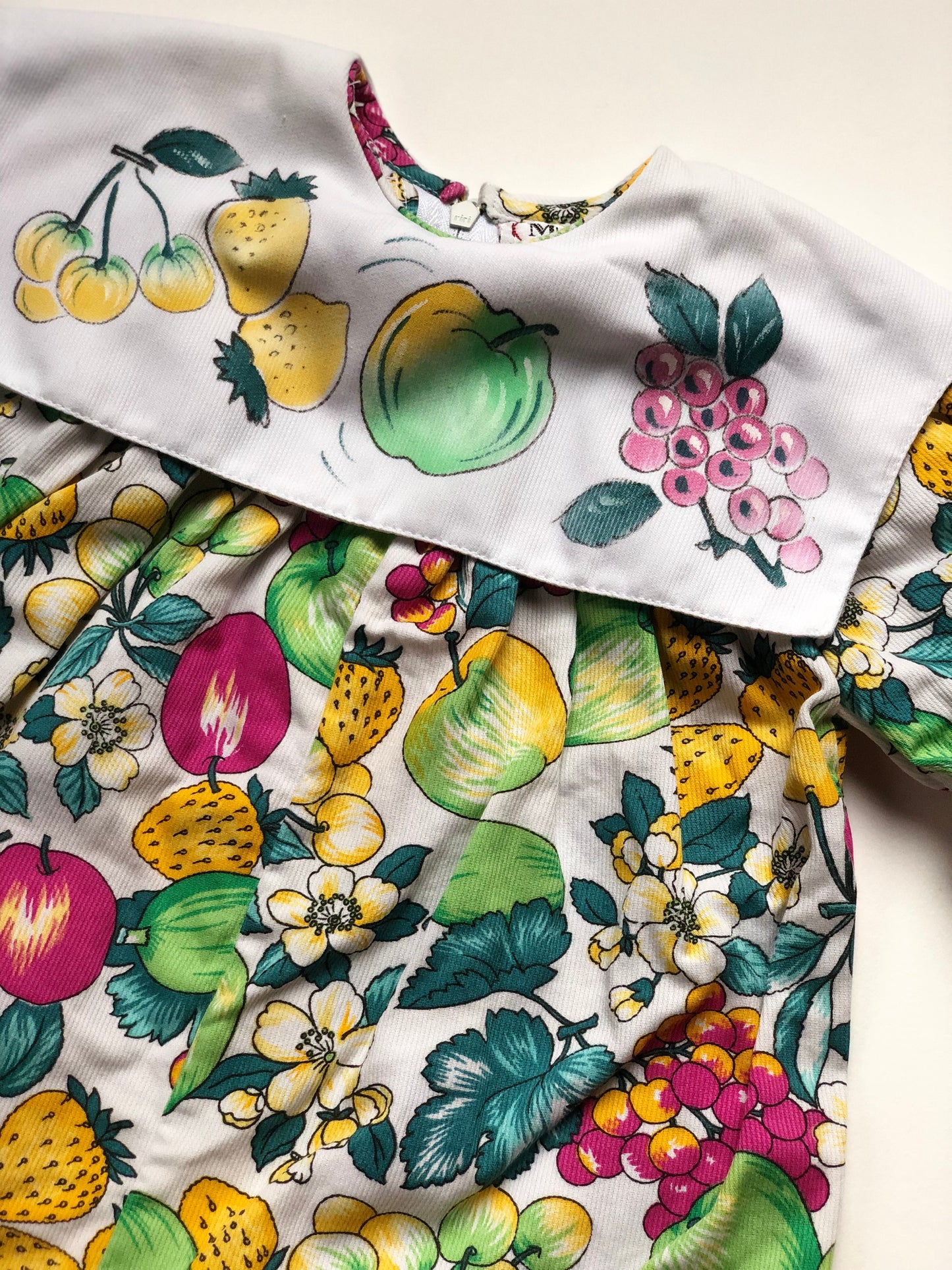 Barboteuse motifs fruits vintage Monica 1 mois