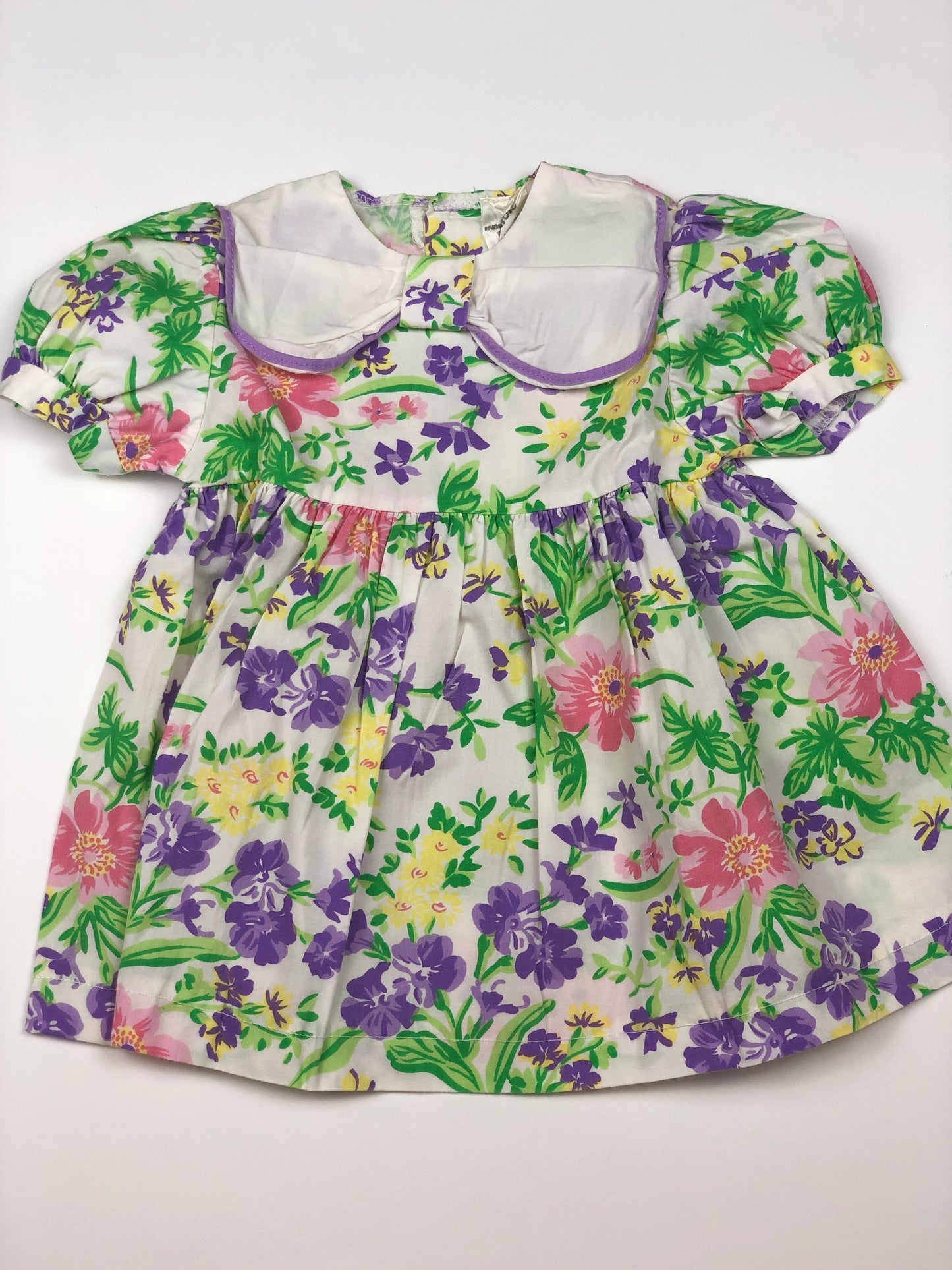 Robe à fleurs vintage 6 mois