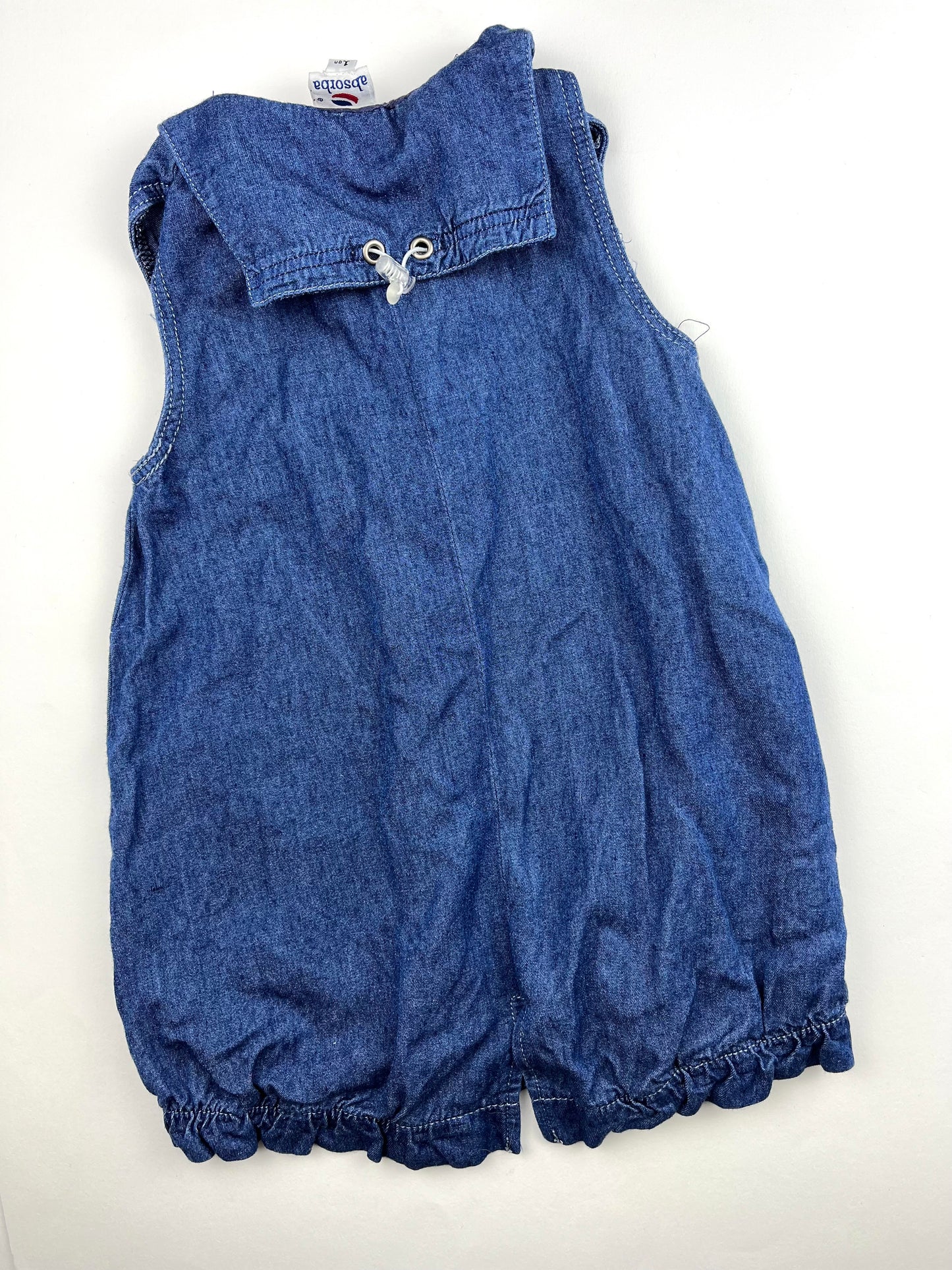 Robe bleue vintage Absorba 12 mois