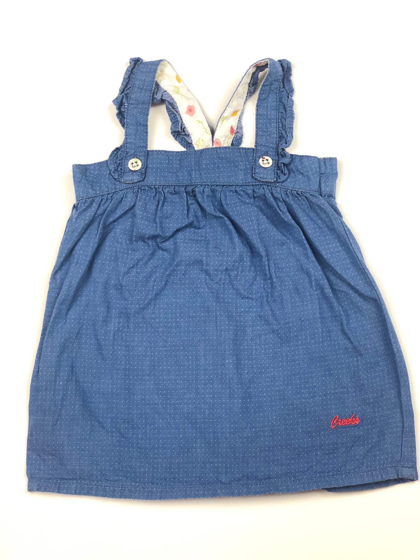 Robe à bretelles bleue Creeks 12 mois