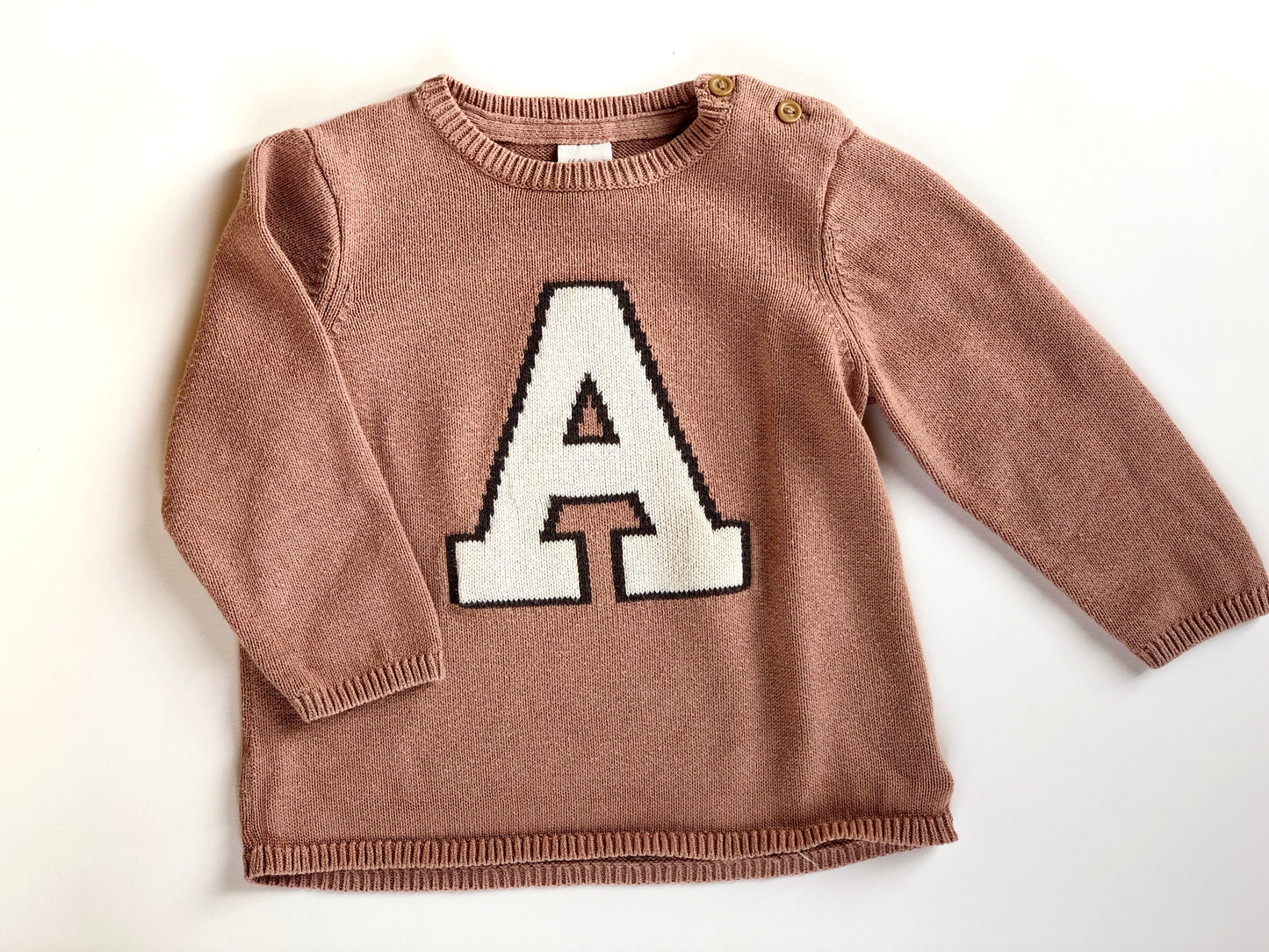 Pull en mailles rose H&M 9 mois