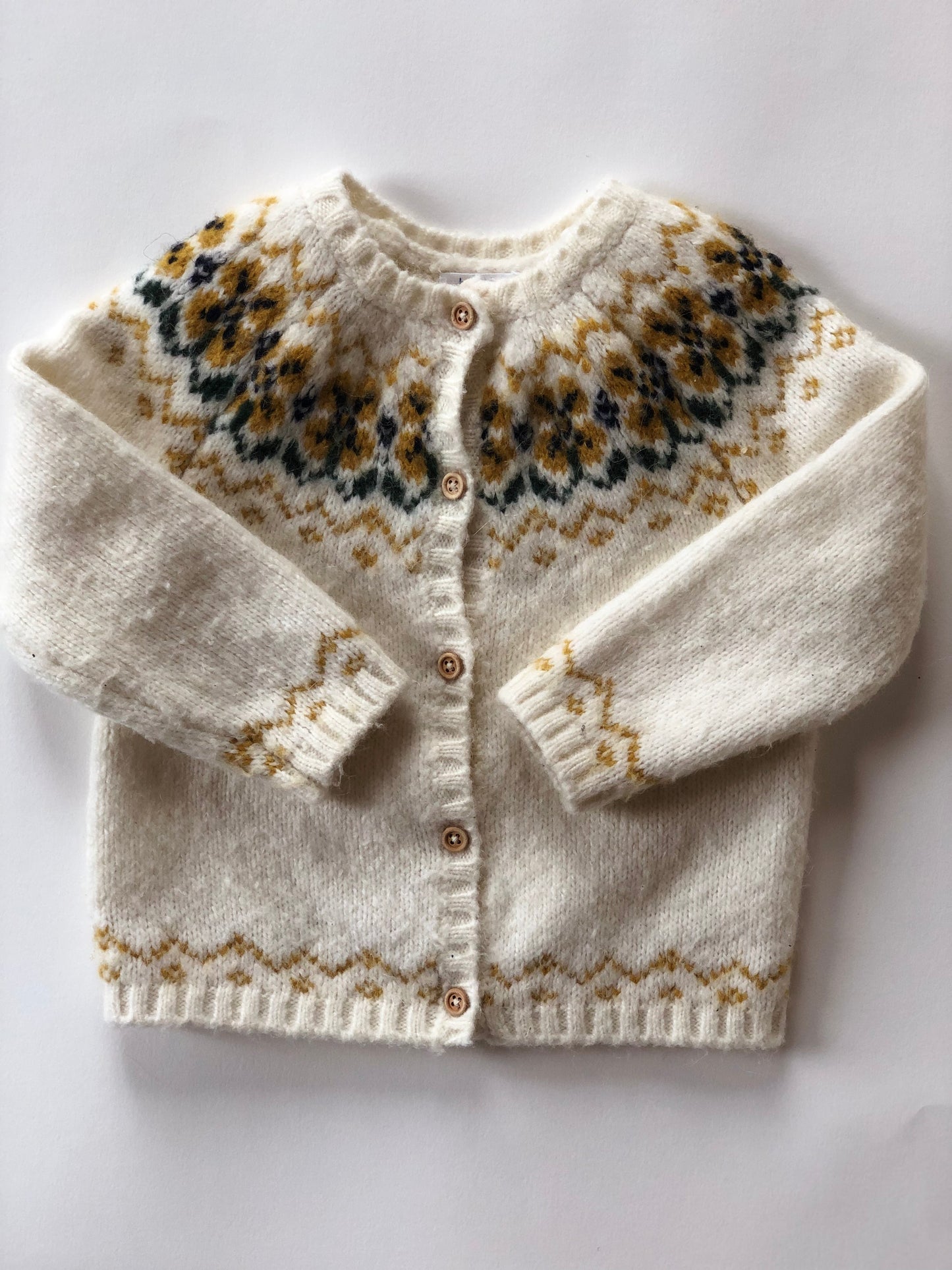Gilet en mailles blanc Bout’chou 18 mois