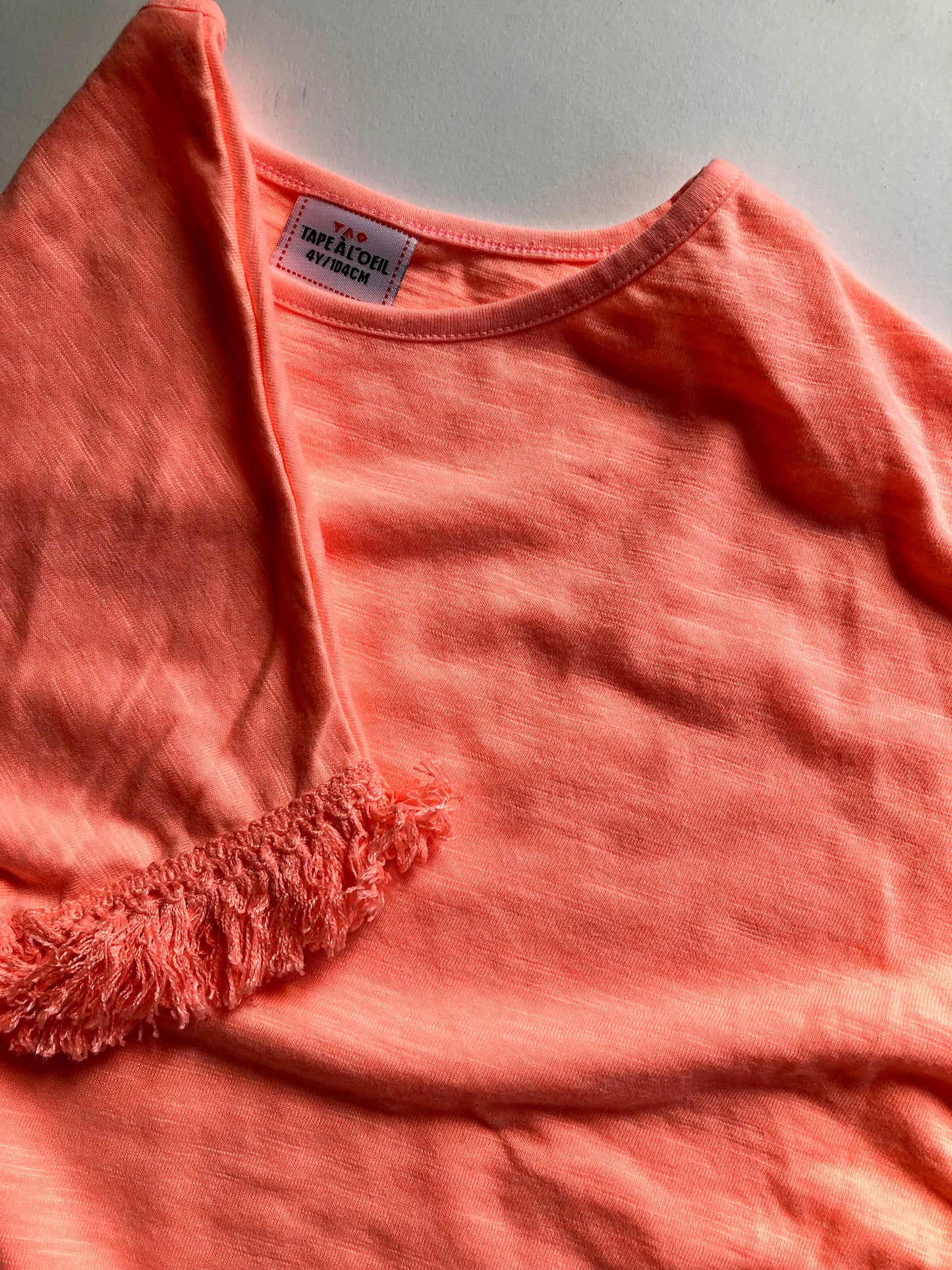 T-shirt poncho corail Tape à l’oeil 4 ans