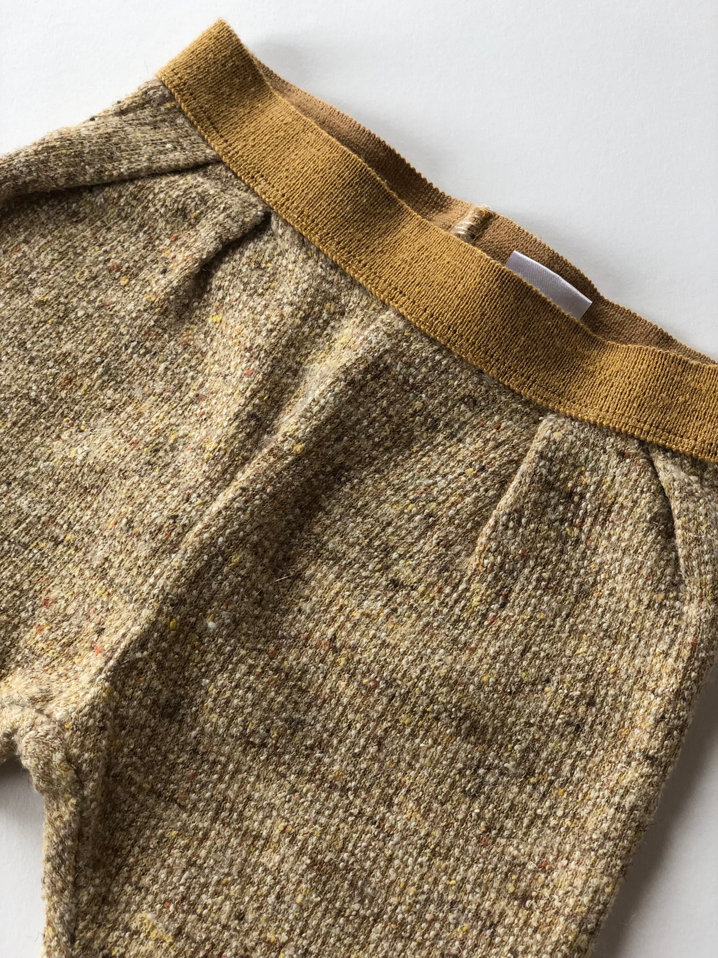 Pantalon en mailles jaune safran Zara 3-6 mois
