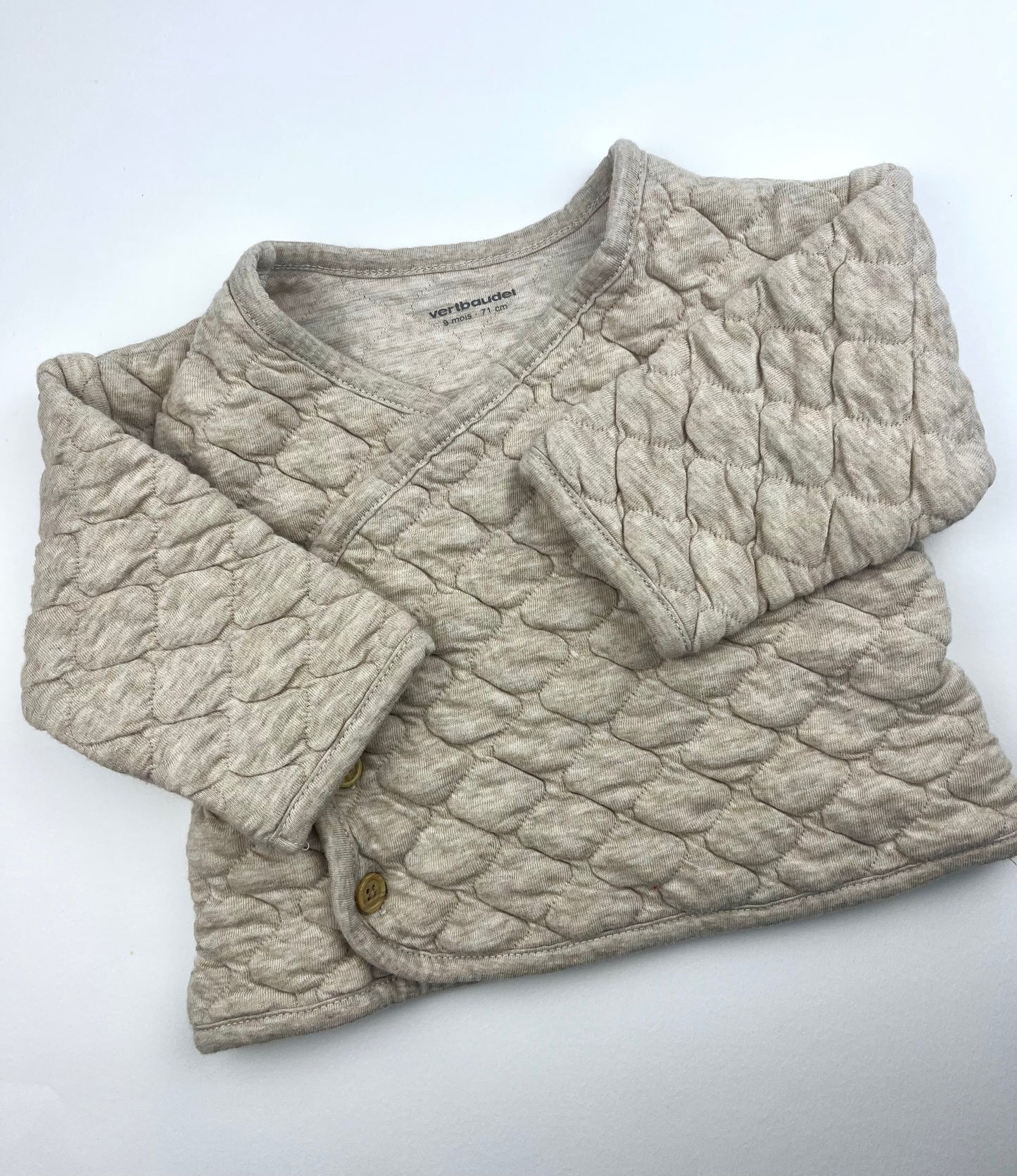 Veste matelassée beige Vertbaudet 9 mois
